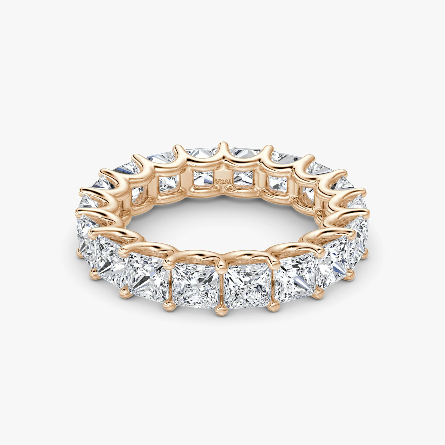 The Eternity Band | Princess | 14k | Rose Gold | bandStyle: full | caratWeight: 4.5ct