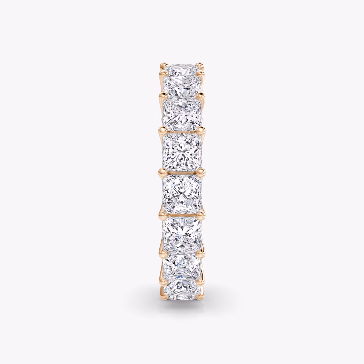 The Eternity Band | Princess | 14k | Rose Gold | bandStyle: full | caratWeight: 4.5ct