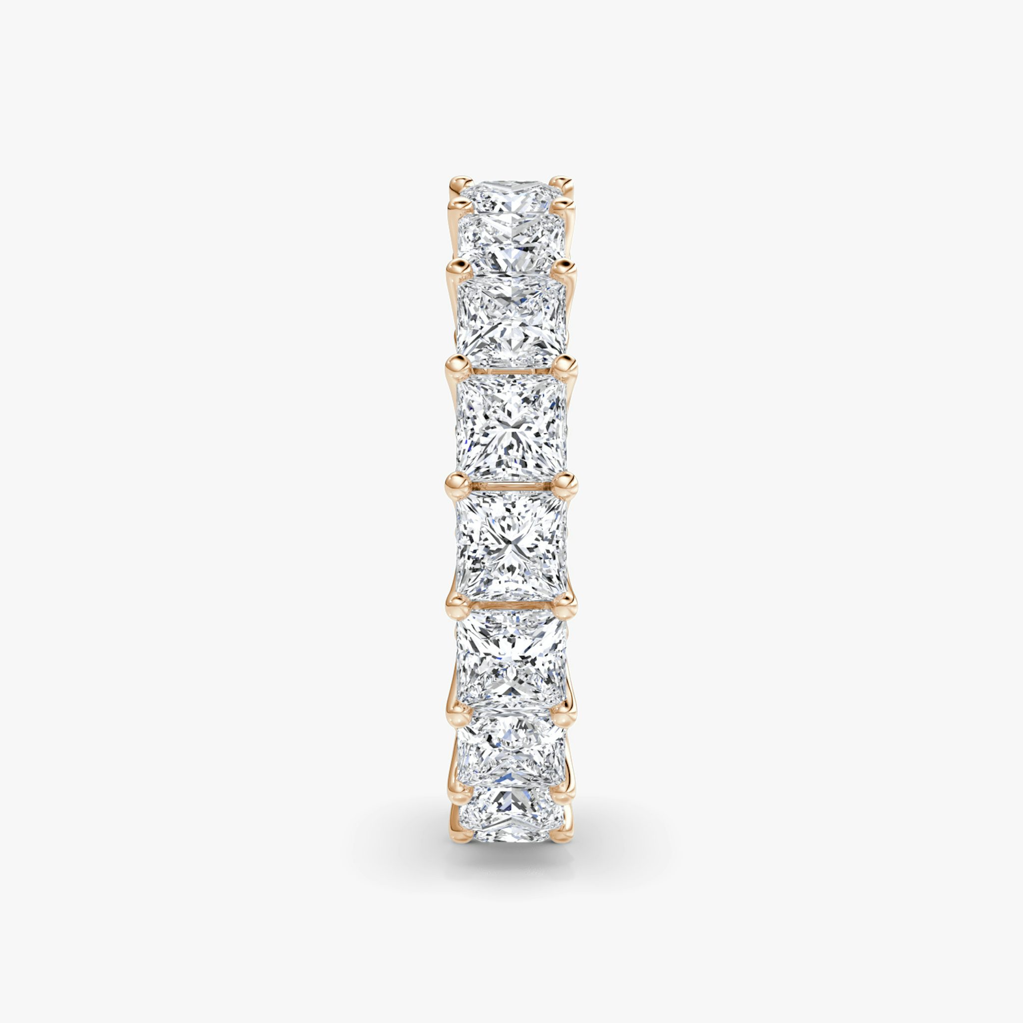 The Eternity Band | Princess | 14k | Rose Gold | bandStyle: full | caratWeight: 4.5ct
