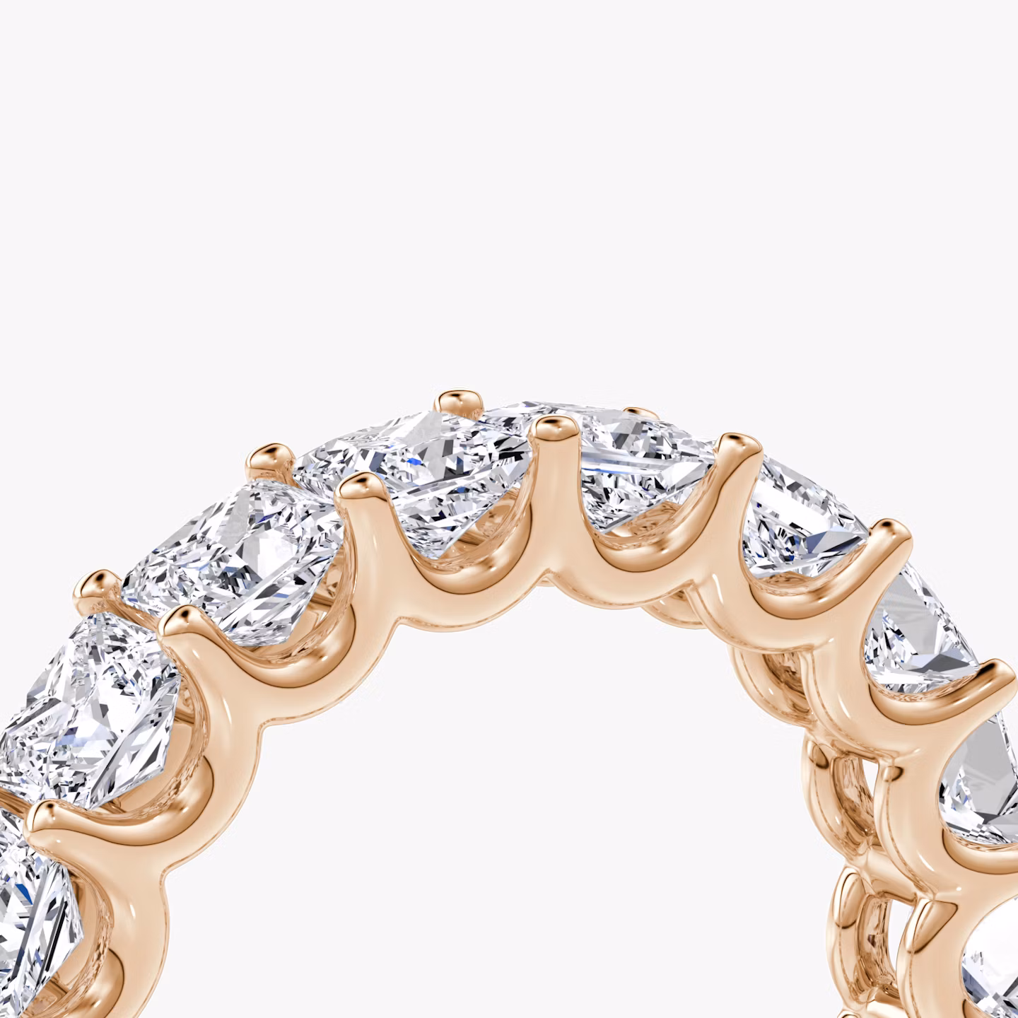 The Eternity Band | Princess | 14k | Rose Gold | bandStyle: full | caratWeight: 4.5ct
