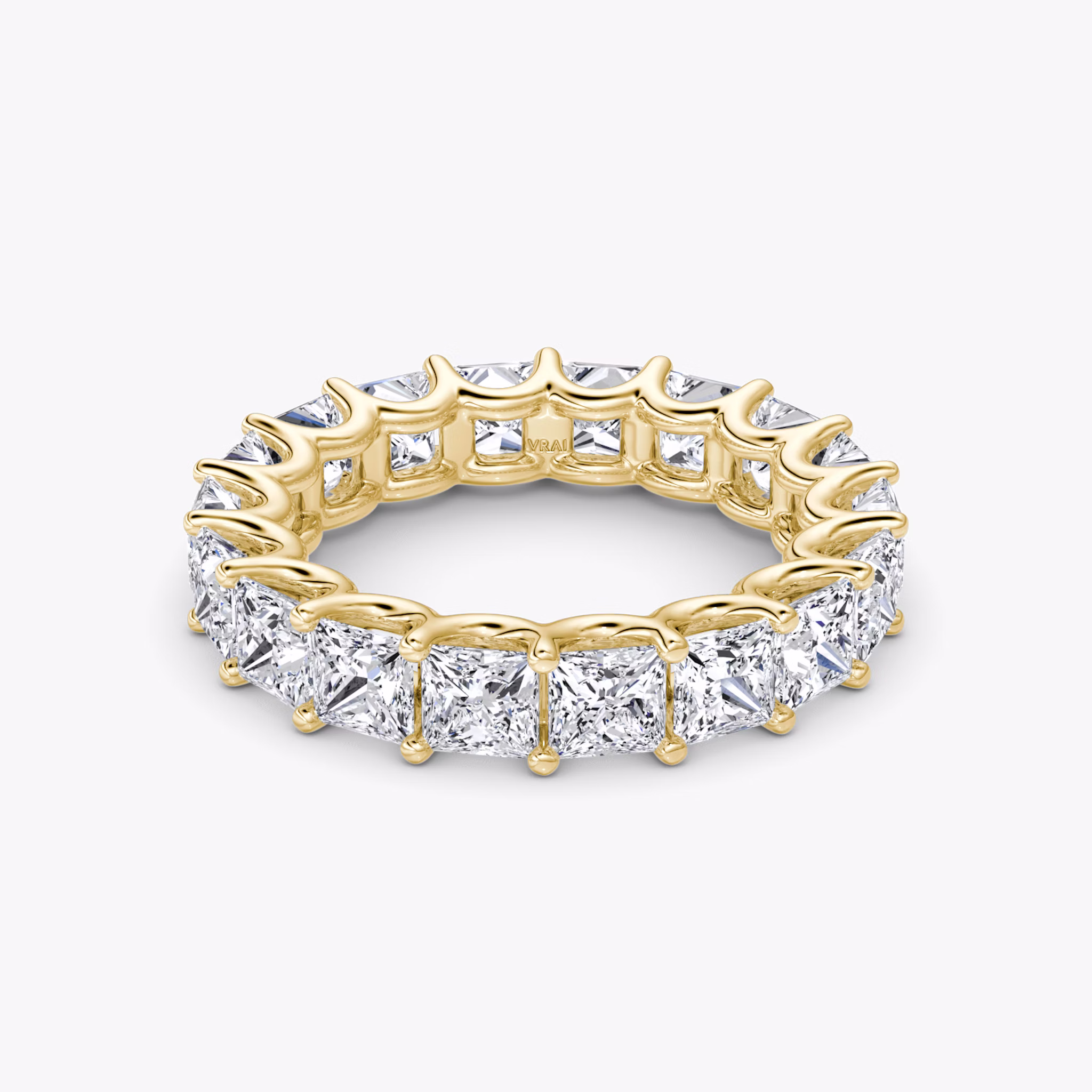 The Eternity Band | Princess | 18k | Yellow Gold | bandStyle: full | caratWeight: 4.5ct