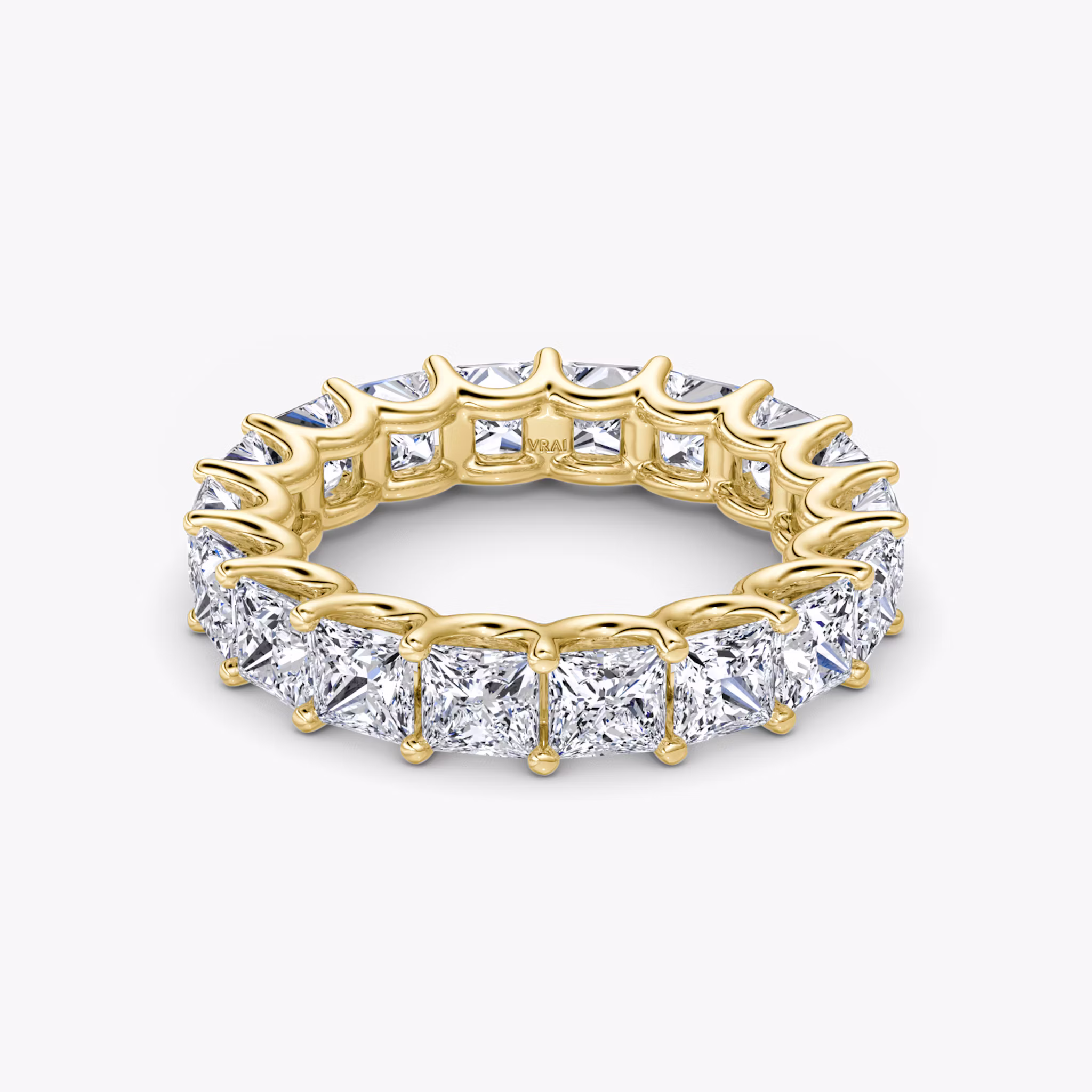 The Eternity Band Princess | Yellow Gold