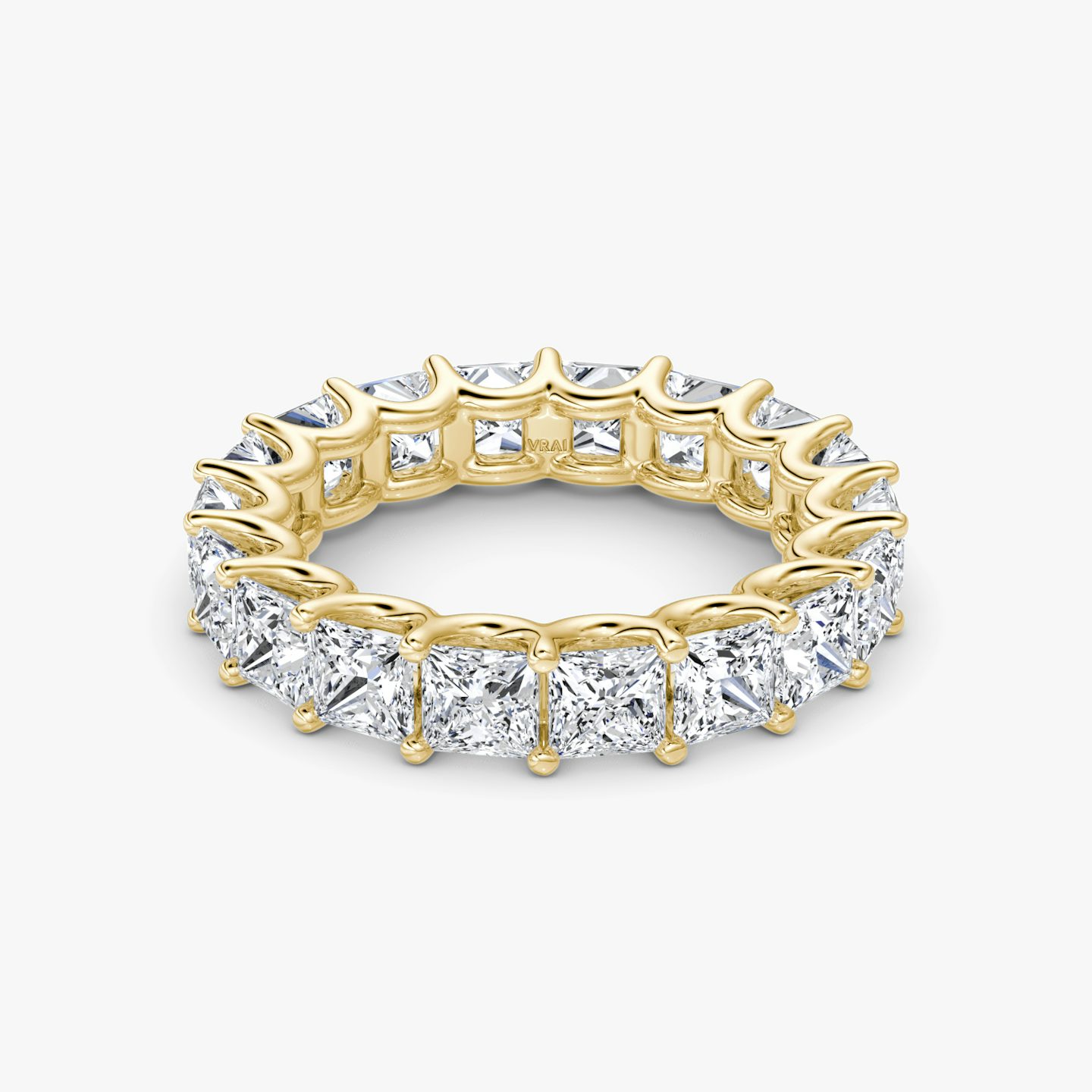 The Eternity Band | Princess | 18k | Yellow Gold | bandStyle: full | caratWeight: 4.5ct