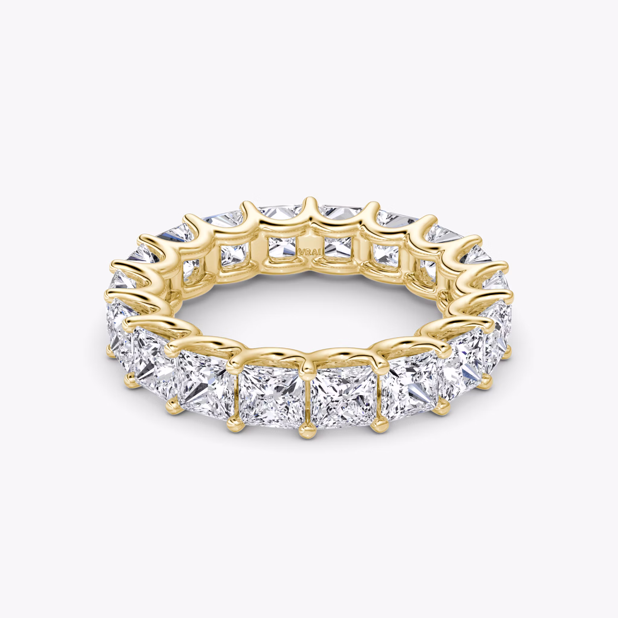 The Eternity Band | Princess | 18k | Yellow Gold | bandStyle: full | caratWeight: 4.5ct