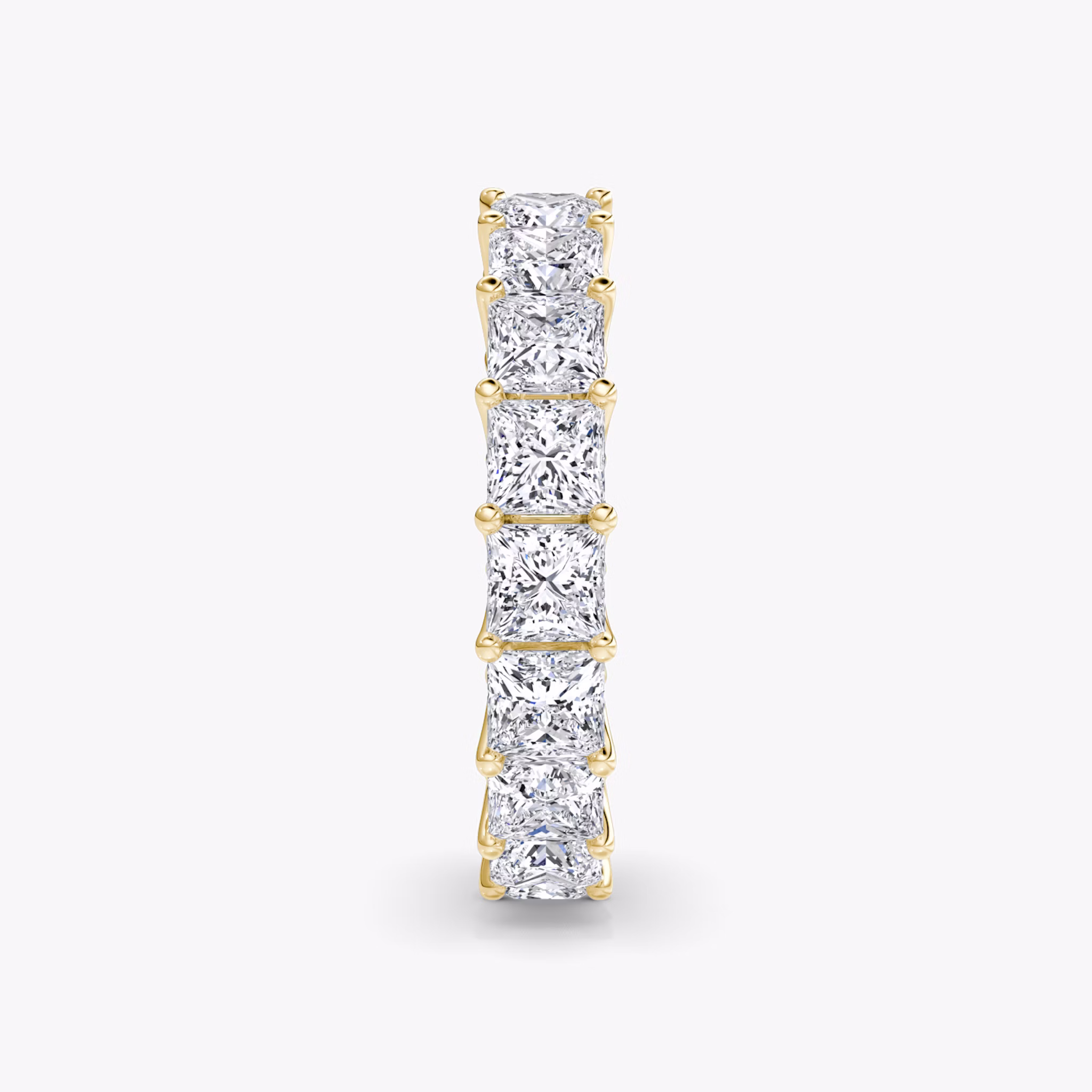 The Eternity Band | Princess | 18k | Yellow Gold | bandStyle: full | caratWeight: 4.5ct