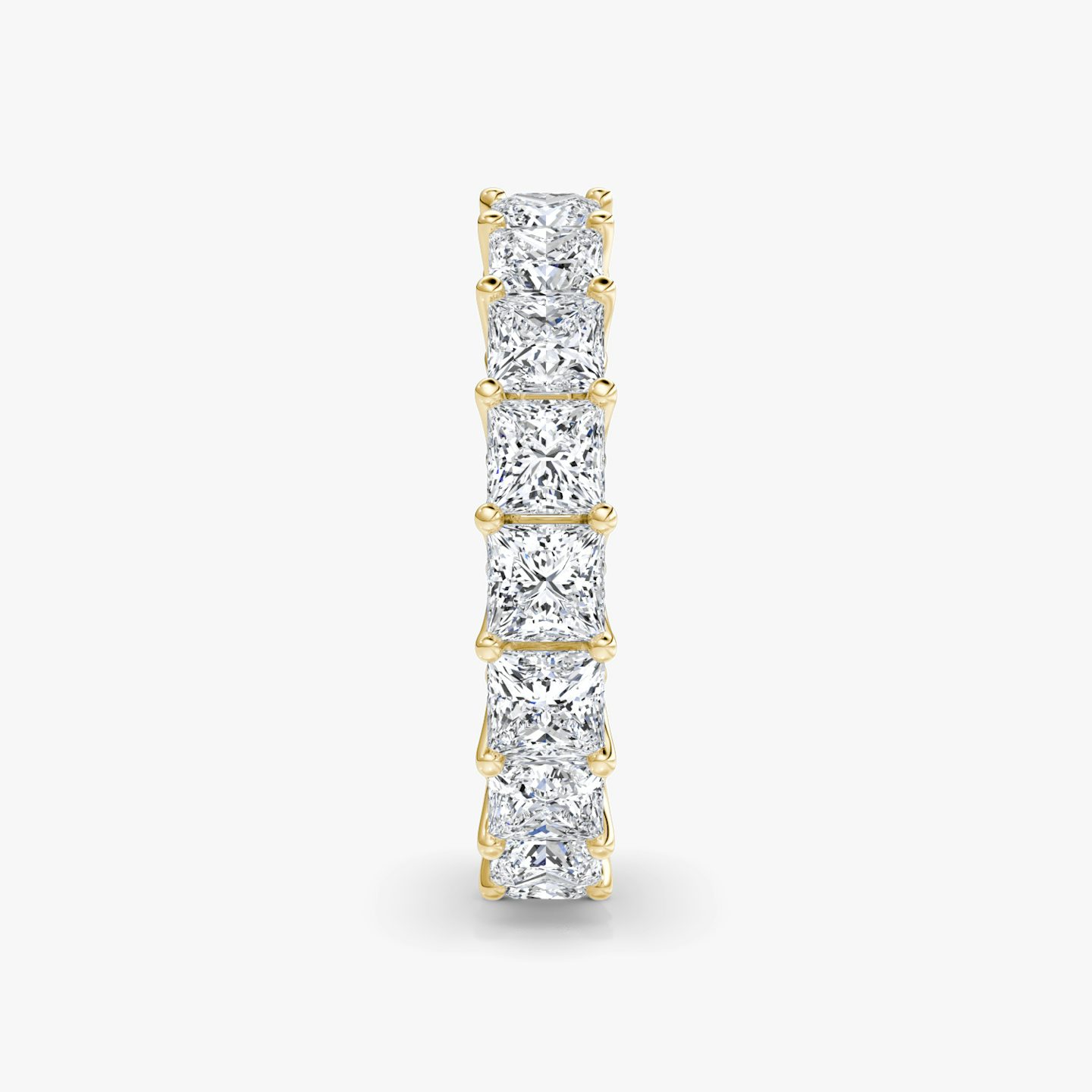 The Eternity Band | Princess | 18k | Yellow Gold | bandStyle: full | caratWeight: 4.5ct
