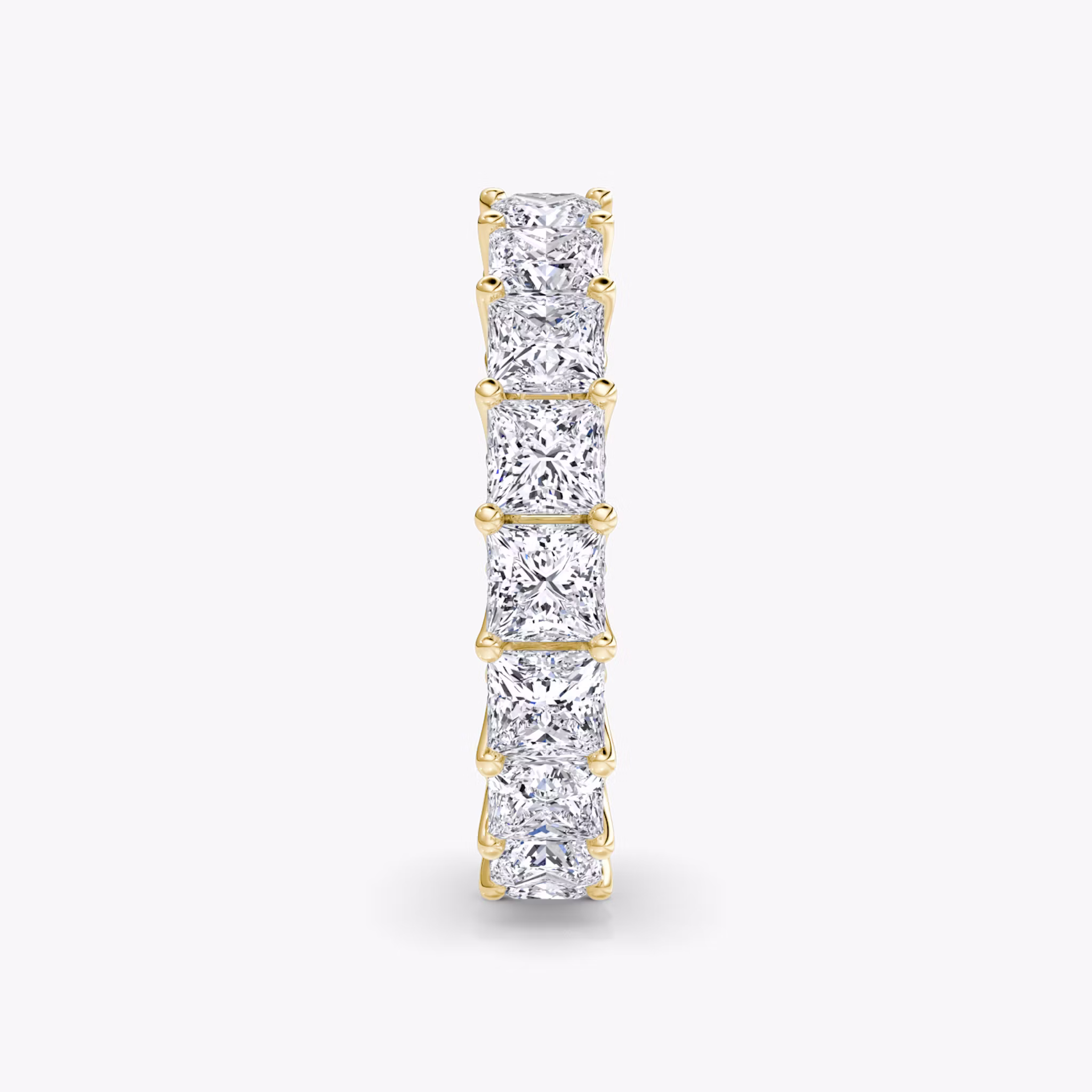 The Eternity Band | Princess | 18k | Yellow Gold | bandStyle: full | caratWeight: 4.5ct