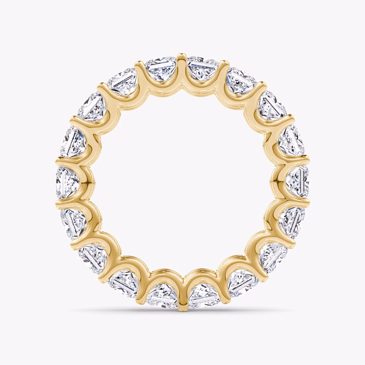 The Eternity Band | Princess | 18k | Yellow Gold | bandStyle: full | caratWeight: 4.5ct
