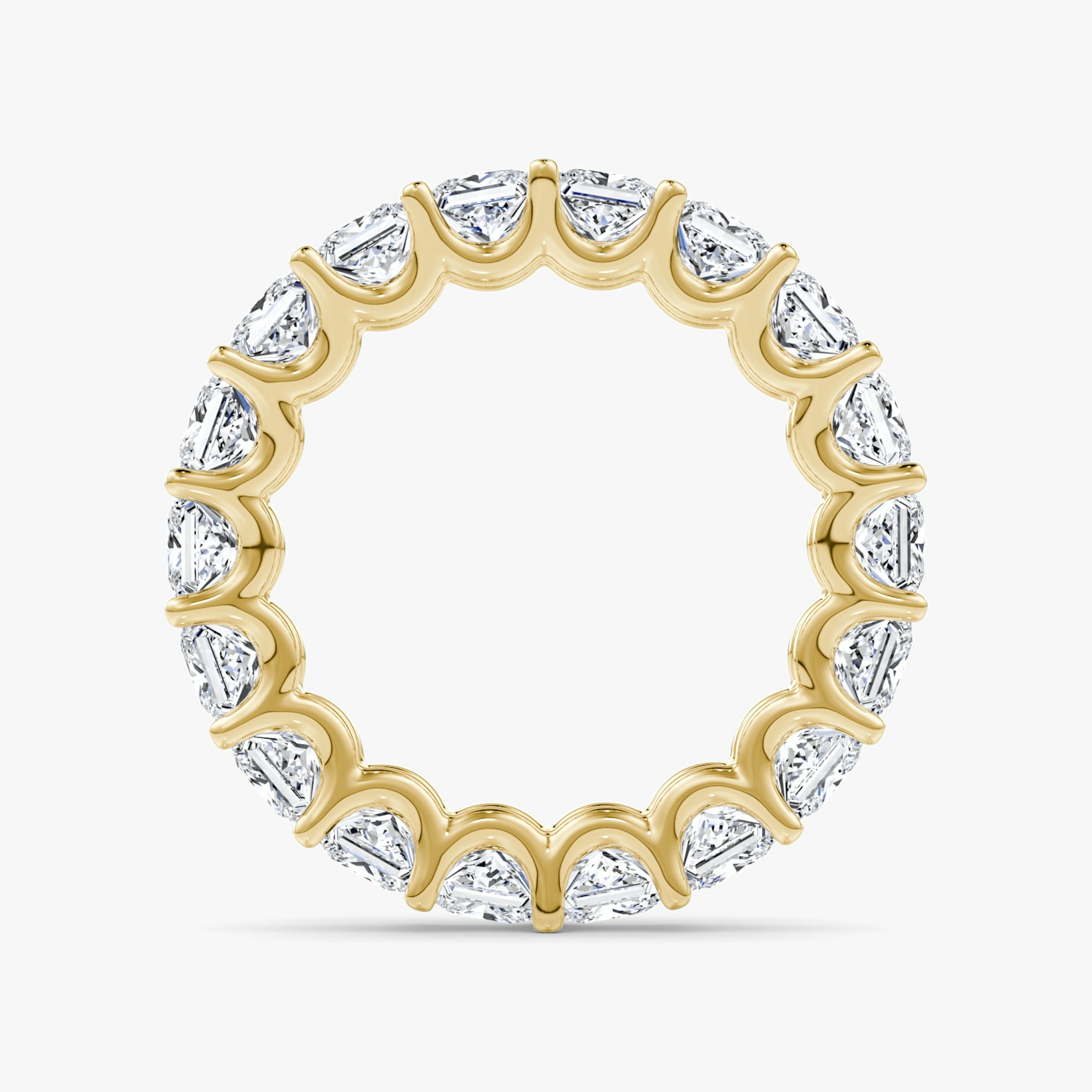 The Eternity Band | Princess | 18k | Yellow Gold | bandStyle: full | caratWeight: 4.5ct