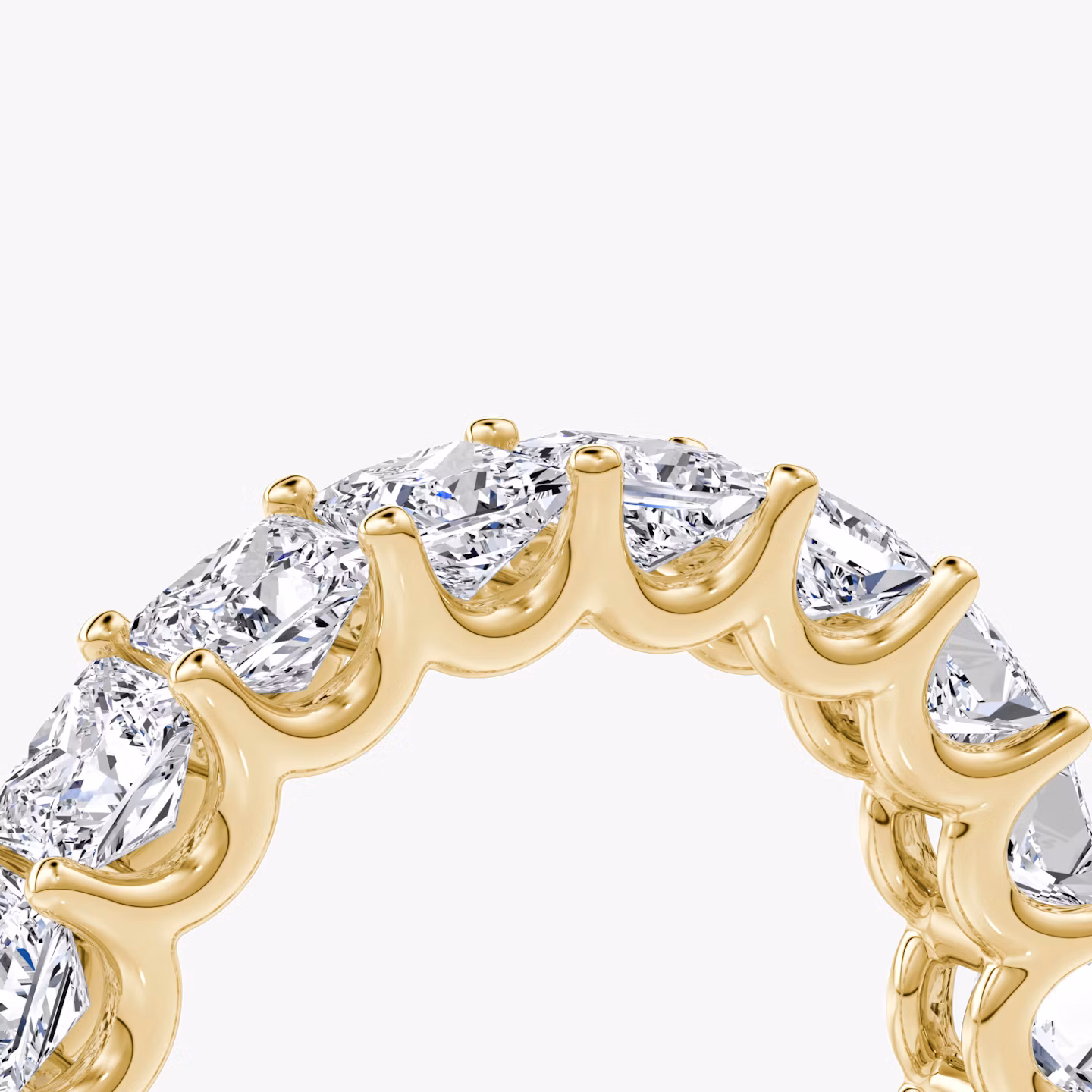 The Eternity Band | Princess | 18k | Yellow Gold | bandStyle: full | caratWeight: 4.5ct
