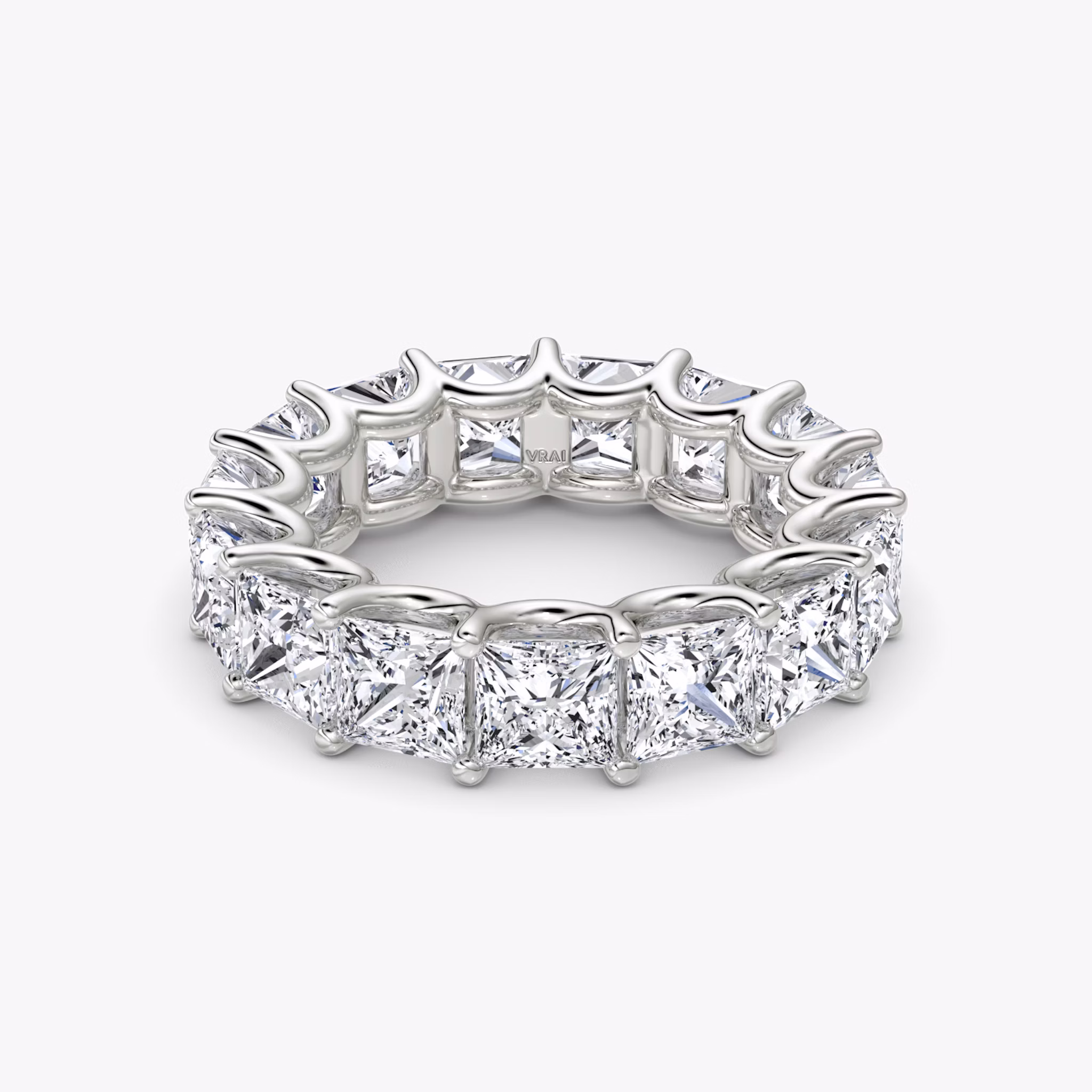 The Eternity Band | Princess | Platinum | bandStyle: full | caratWeight: 7.5ct
