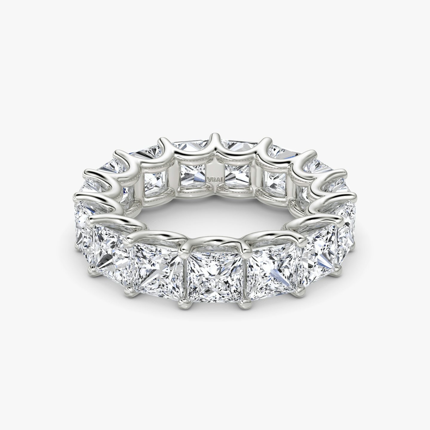 The Eternity Band | Princess | 18k | White Gold | bandStyle: full | caratWeight: 7.5ct