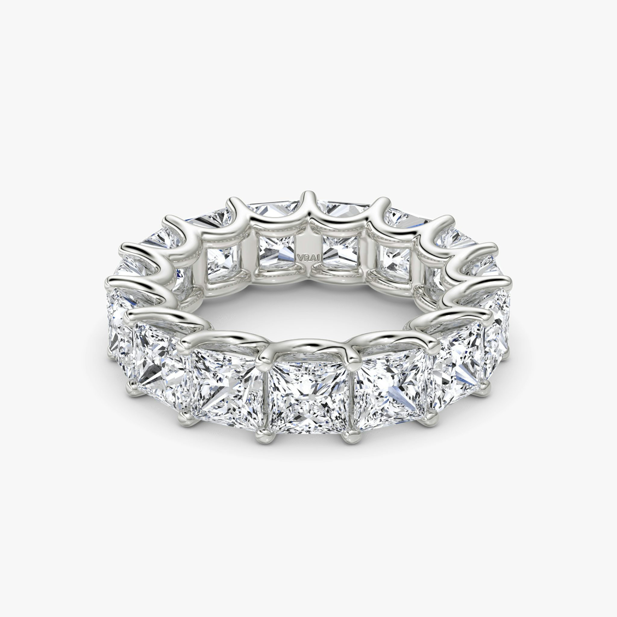 The Eternity Band | Princess | Platinum | bandStyle: full | caratWeight: 7.5ct