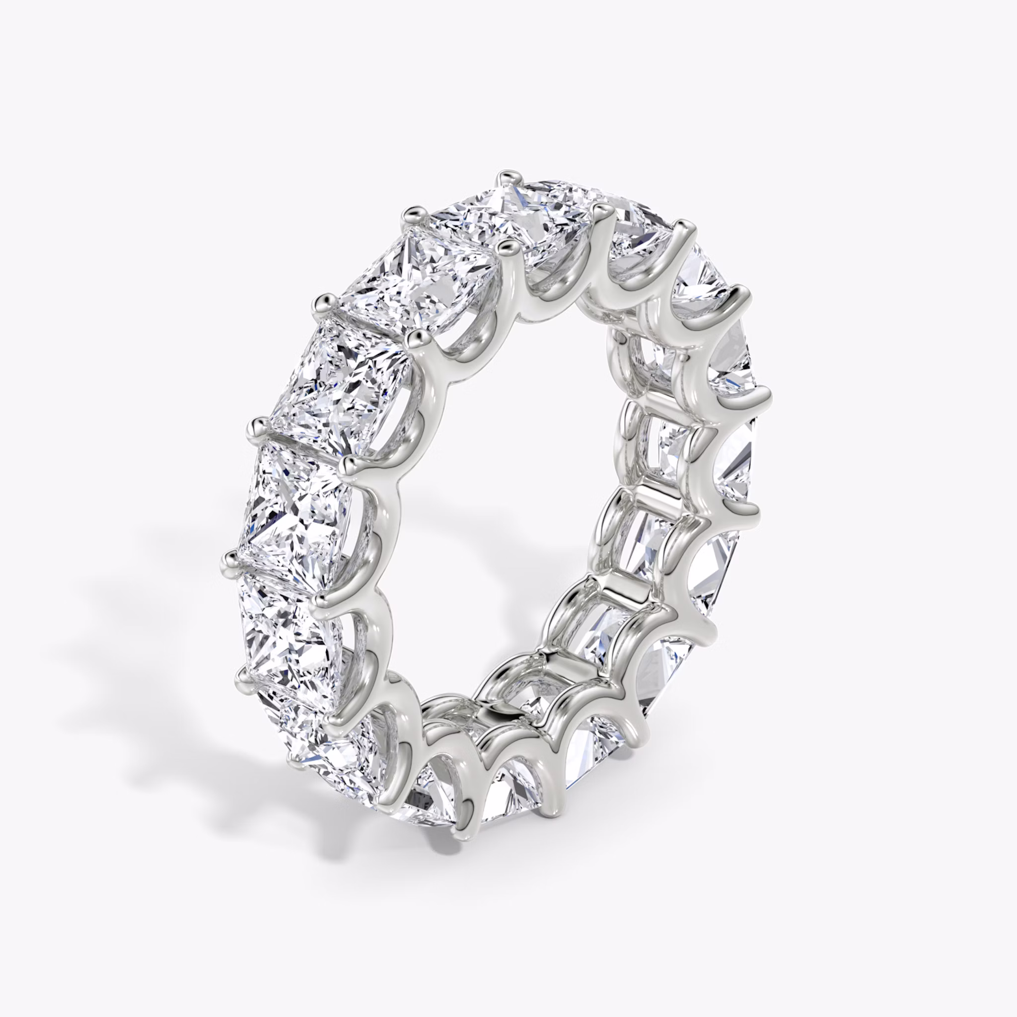 The Eternity Band | Princess | Platinum | bandStyle: full | caratWeight: 7.5ct