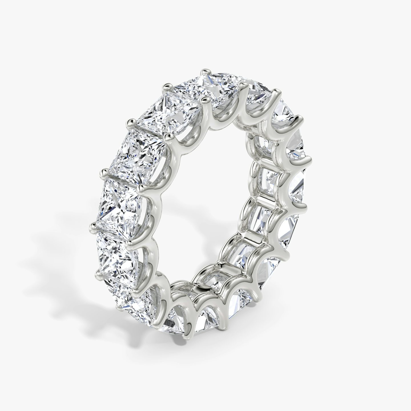 The Eternity Band | Princess | 18k | White Gold | bandStyle: full | caratWeight: 7.5ct