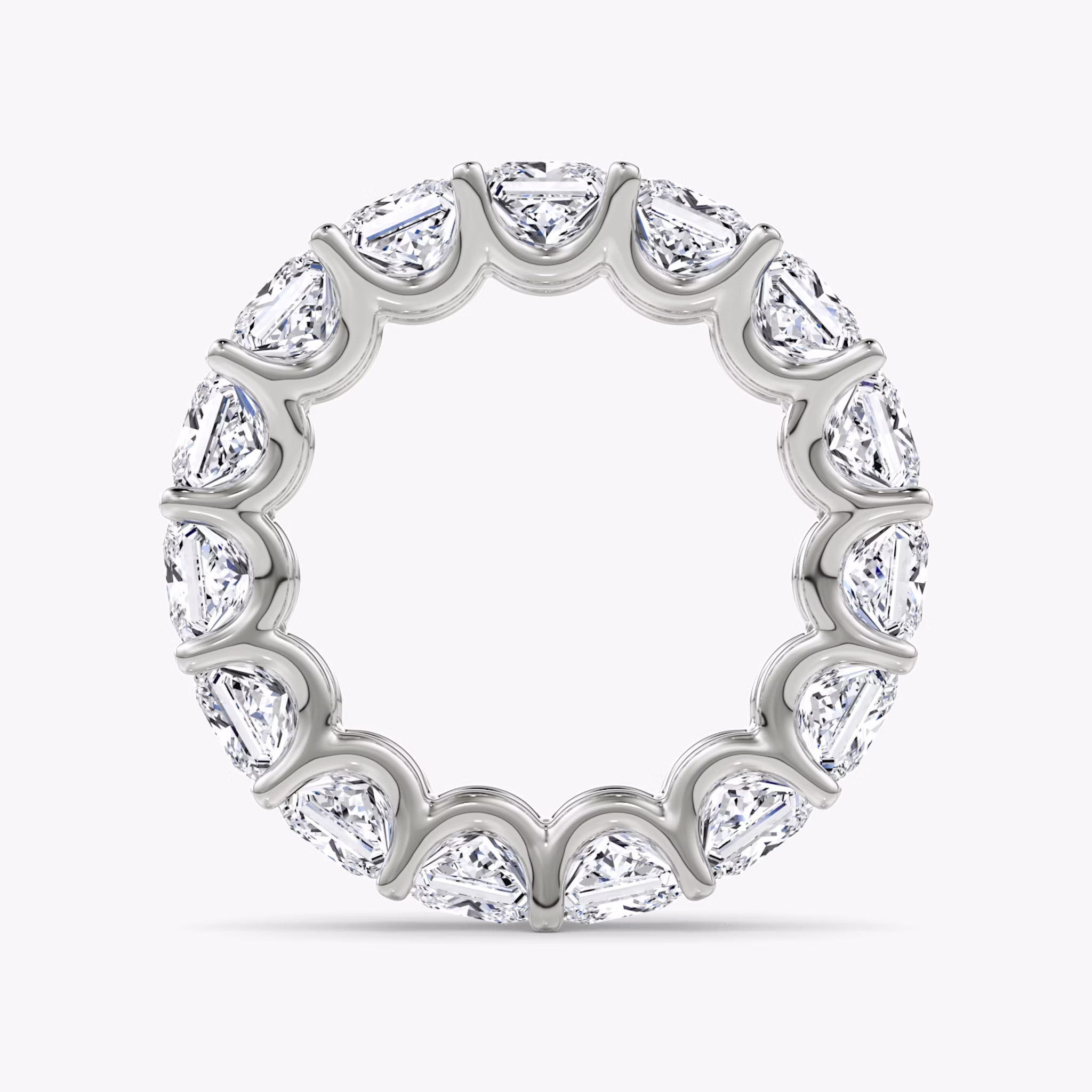 The Eternity Band | Princess | Platinum | bandStyle: full | caratWeight: 7.5ct