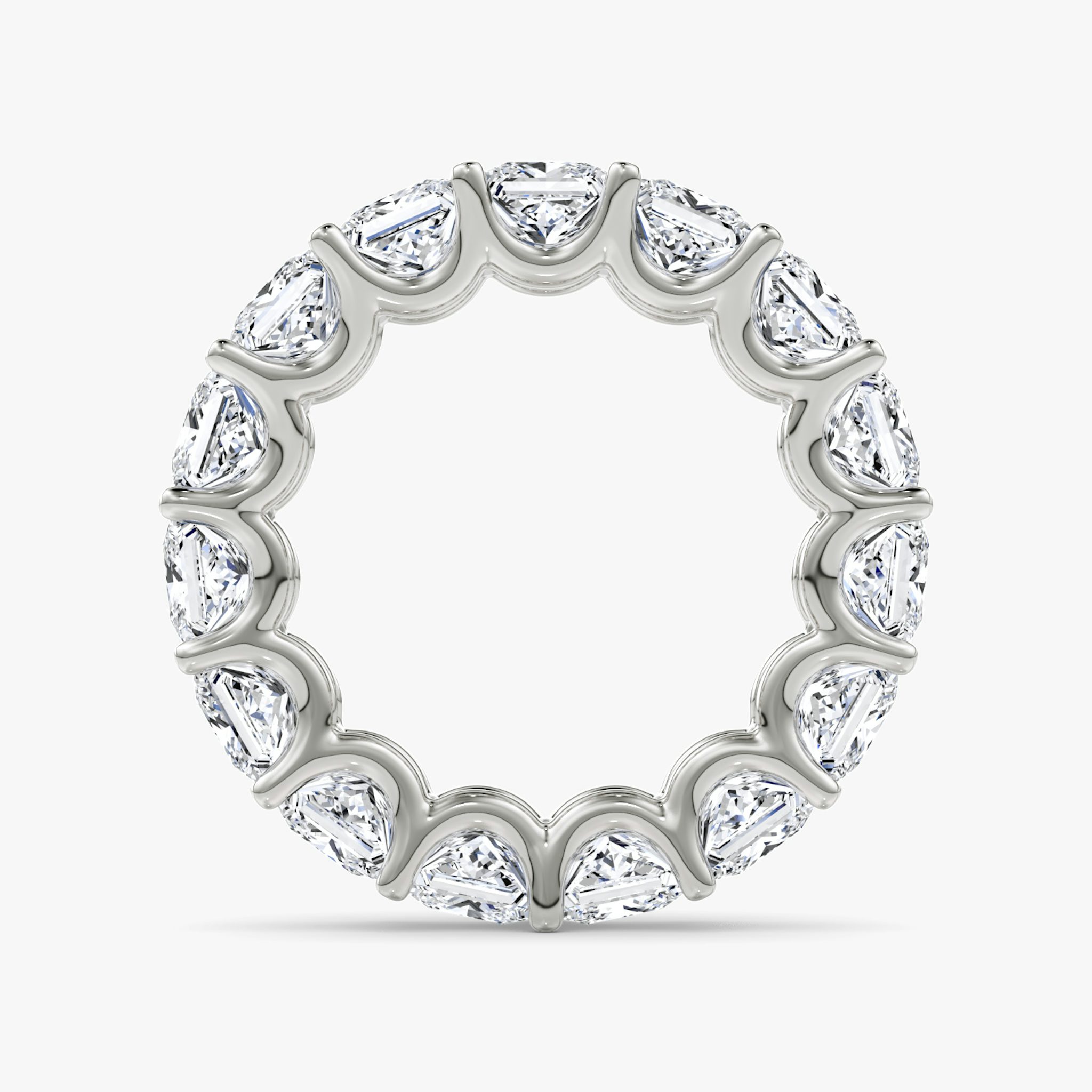 The Eternity Band | Princess | Platinum | bandStyle: full | caratWeight: 7.5ct