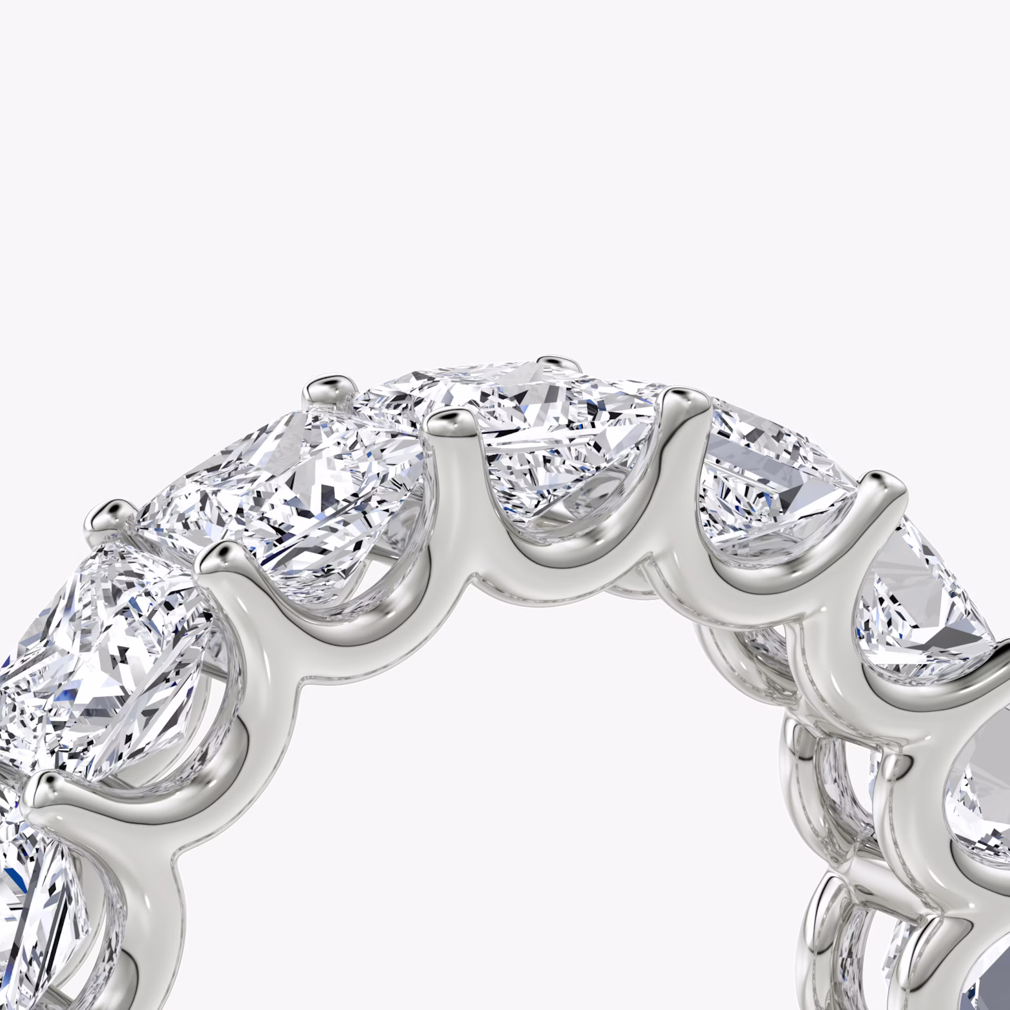 The Eternity Band | Princess | Platinum | bandStyle: full | caratWeight: 7.5ct