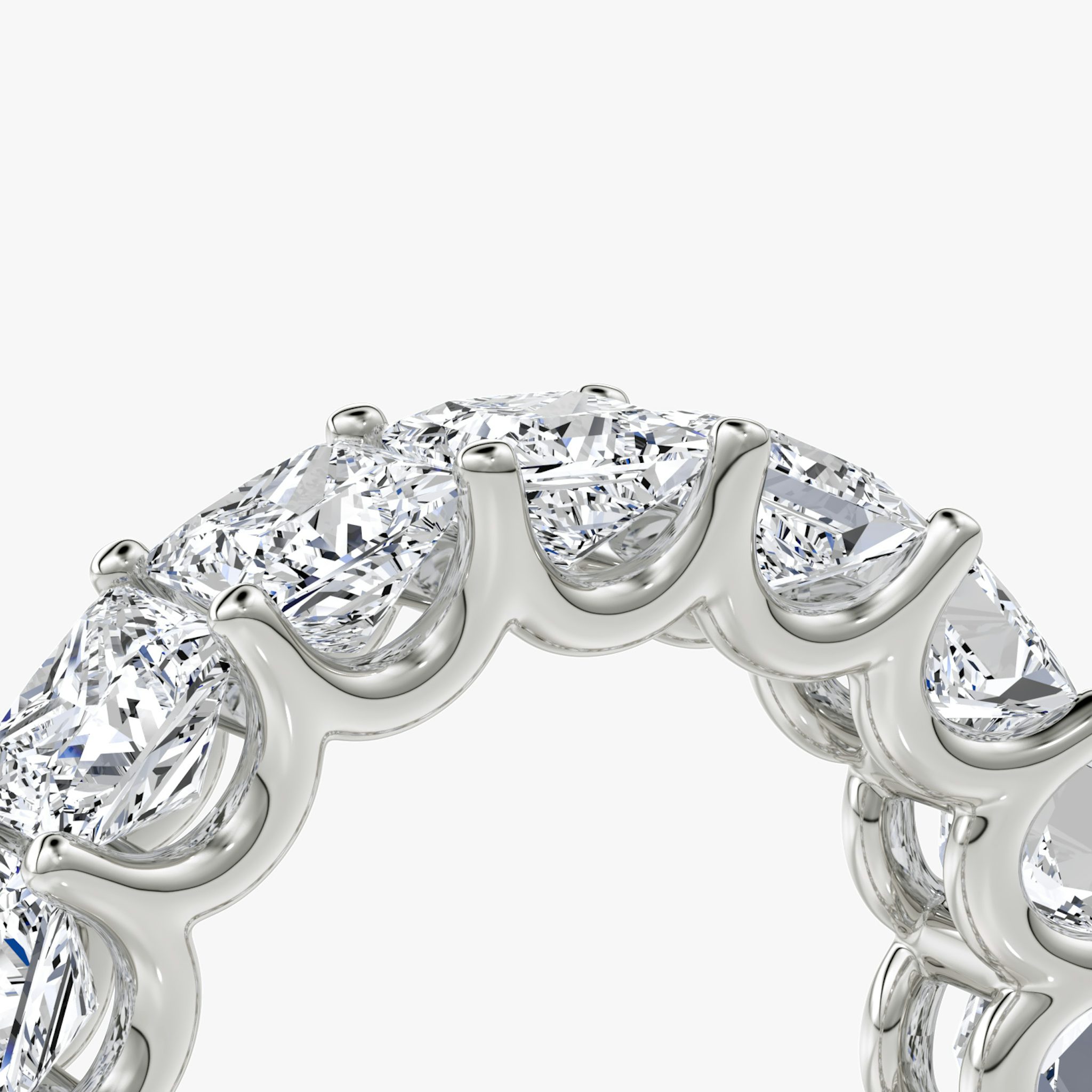 The Eternity Band | Princess | Platinum | bandStyle: full | caratWeight: 7.5ct
