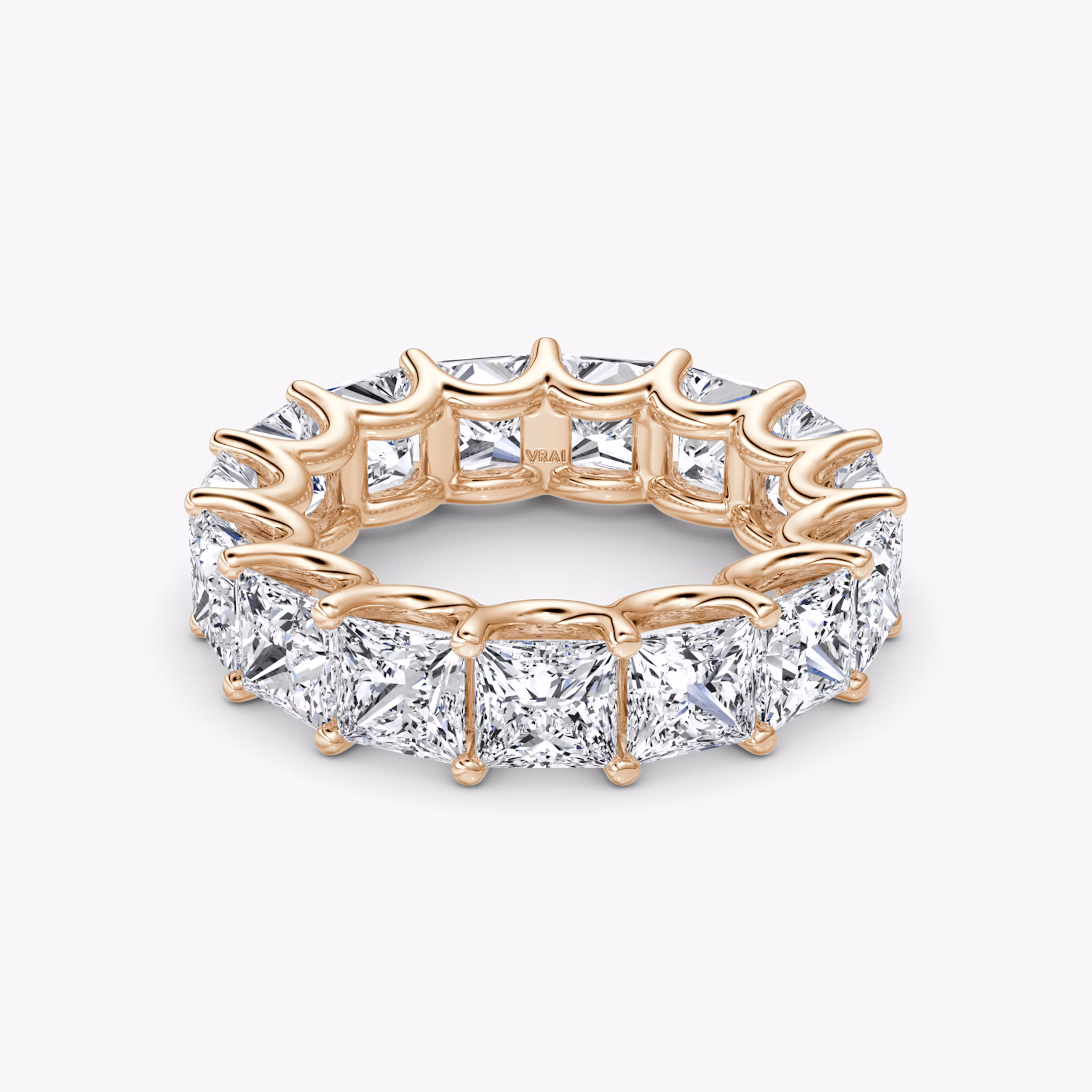 The Eternity Band | Princess | 14k | Rose Gold | bandStyle: full | caratWeight: 7.5ct