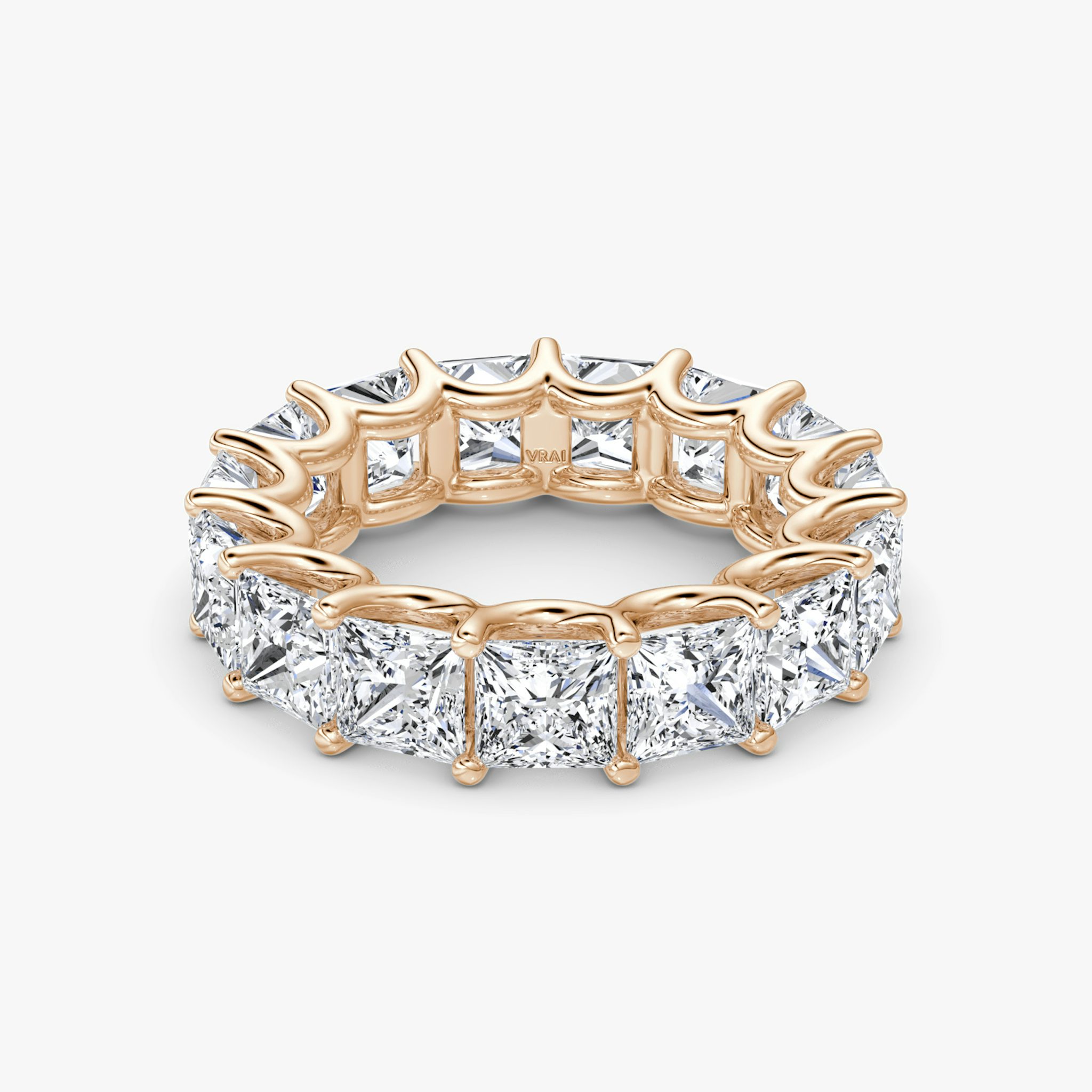 The Eternity Band | Princess | 14k | Rose Gold | bandStyle: full | caratWeight: 7.5ct