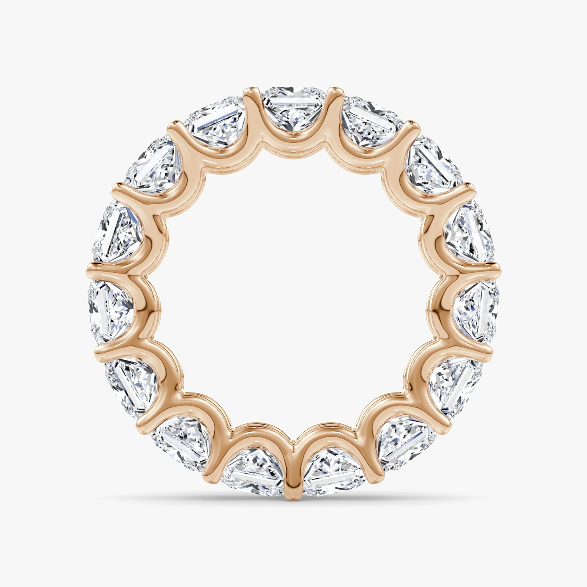 The Eternity Band | Princess | 14k | Rose Gold | bandStyle: full | caratWeight: 7.5ct