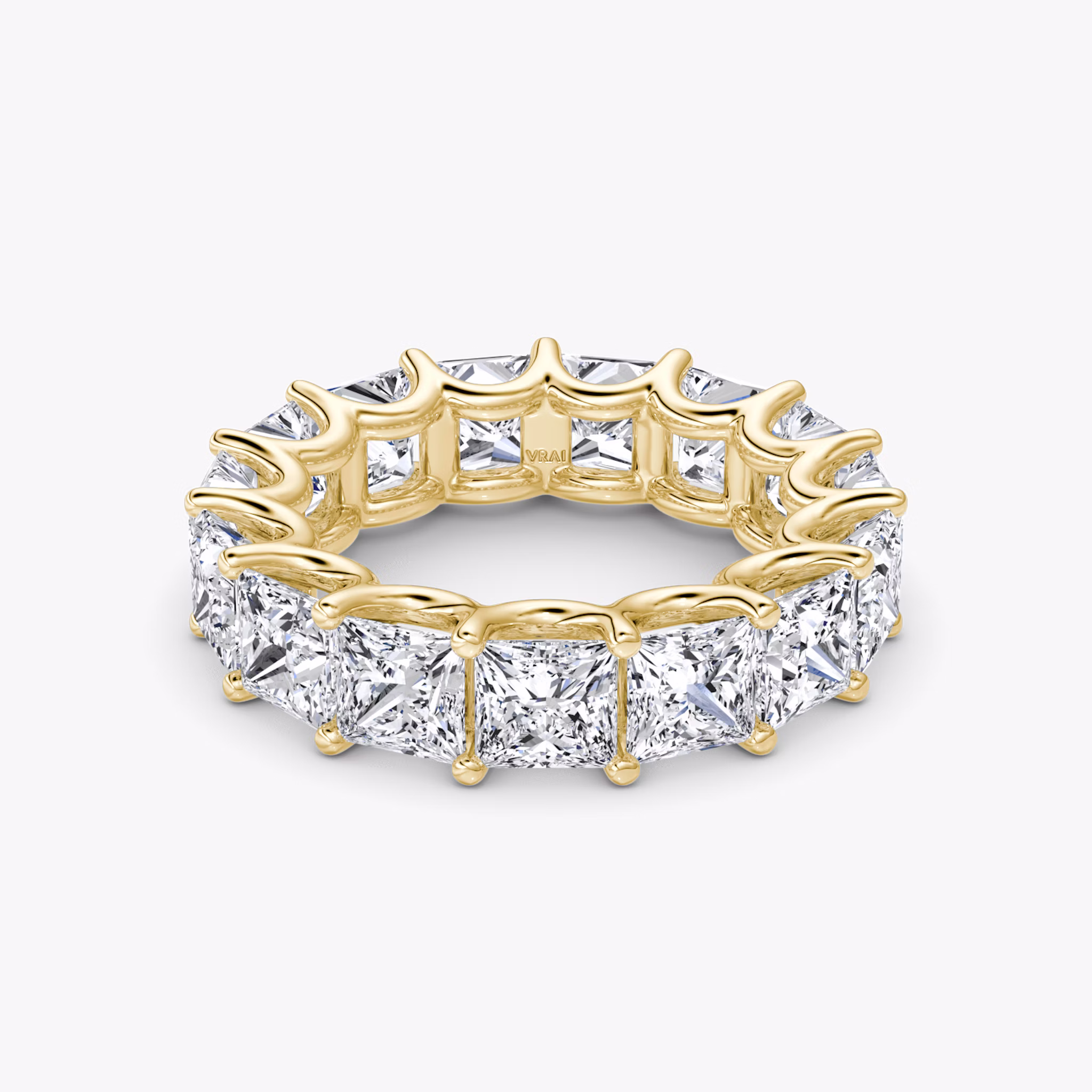 The Eternity Band | Princess | 18k | Yellow Gold | bandStyle: full | caratWeight: 7.5ct