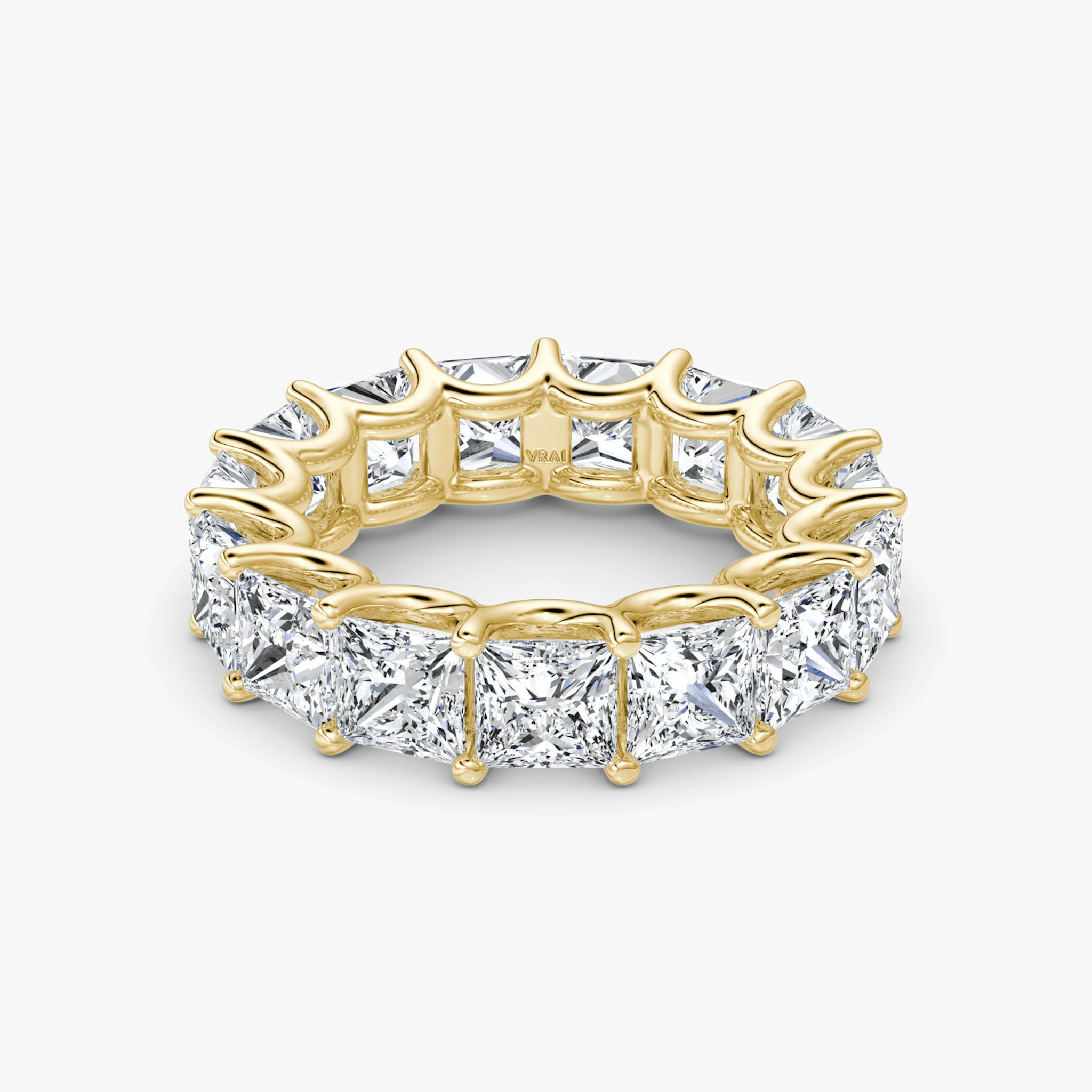 The Eternity Band | Princess | 18k | Yellow Gold | bandStyle: full | caratWeight: 7.5ct