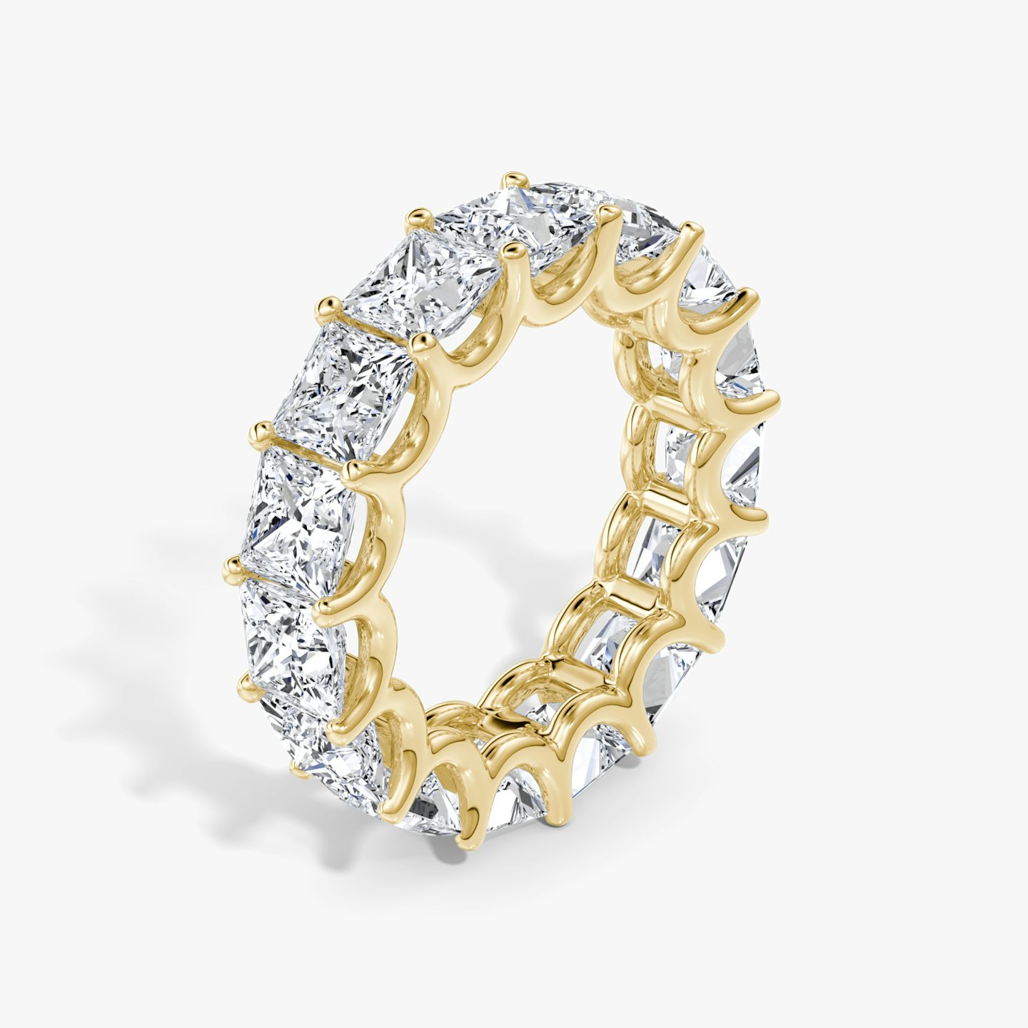 The Eternity Band | Princess | 18k | Yellow Gold | bandStyle: full | caratWeight: 7.5ct