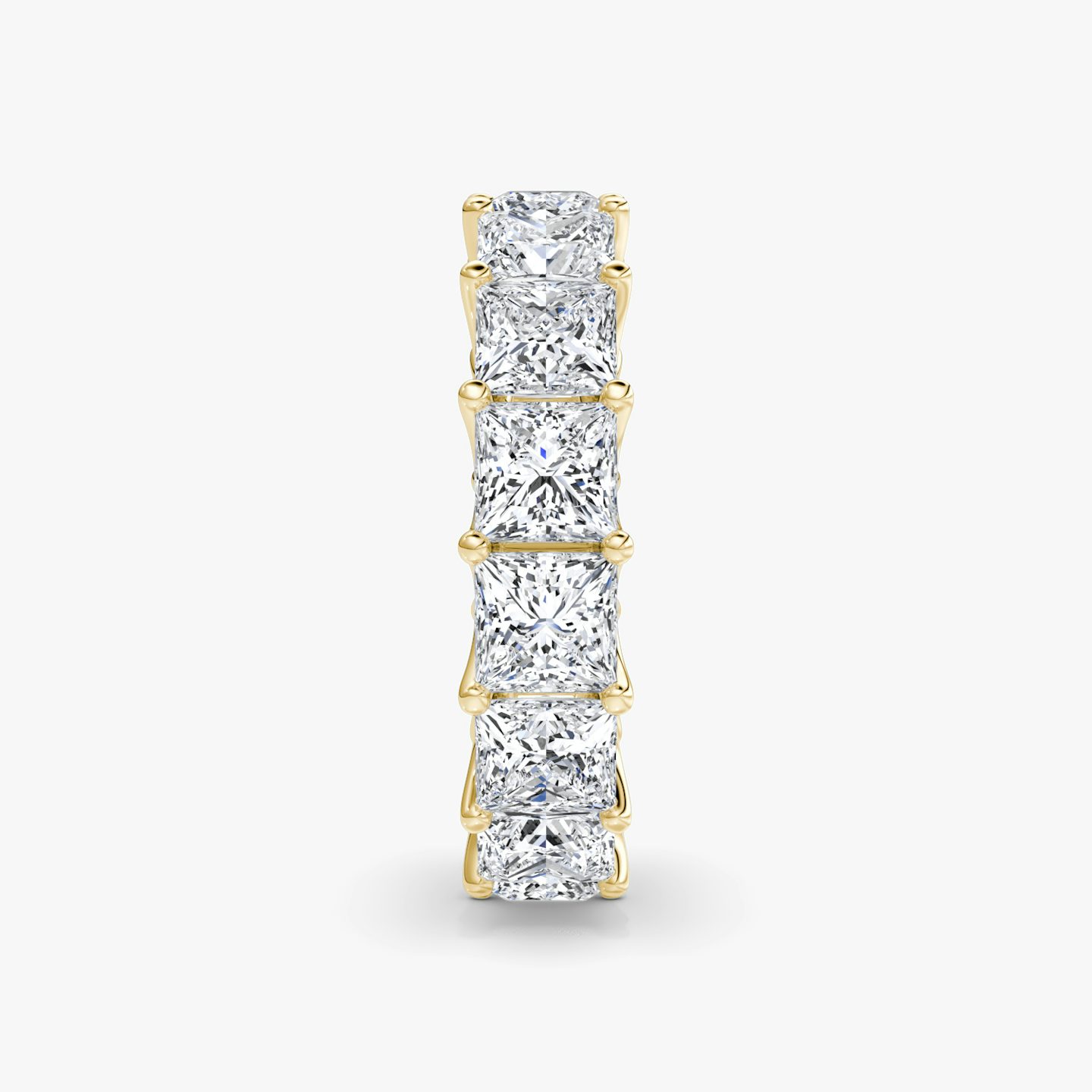 The Eternity Band | Princess | 18k | Yellow Gold | bandStyle: full | caratWeight: 7.5ct