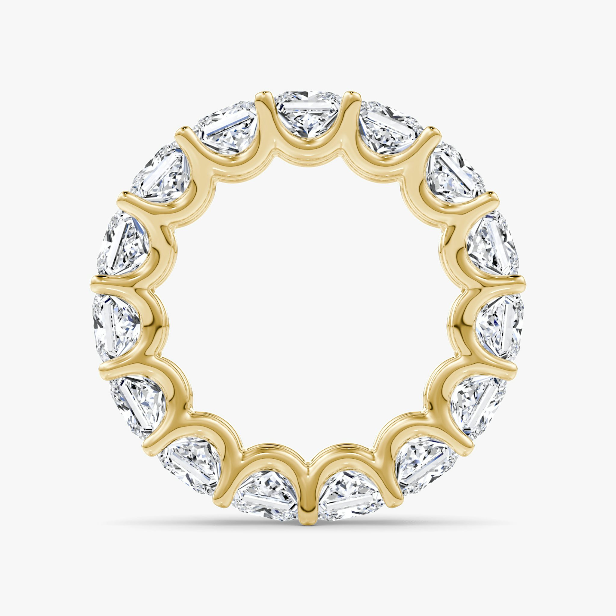 The Eternity Band | Princess | 18k | Yellow Gold | bandStyle: full | caratWeight: 7.5ct