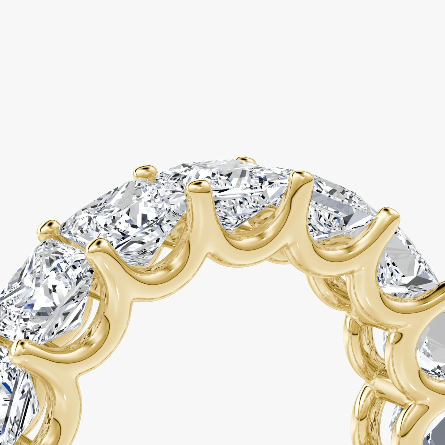 The Eternity Band | Princess | 18k | Yellow Gold | bandStyle: full | caratWeight: 7.5ct