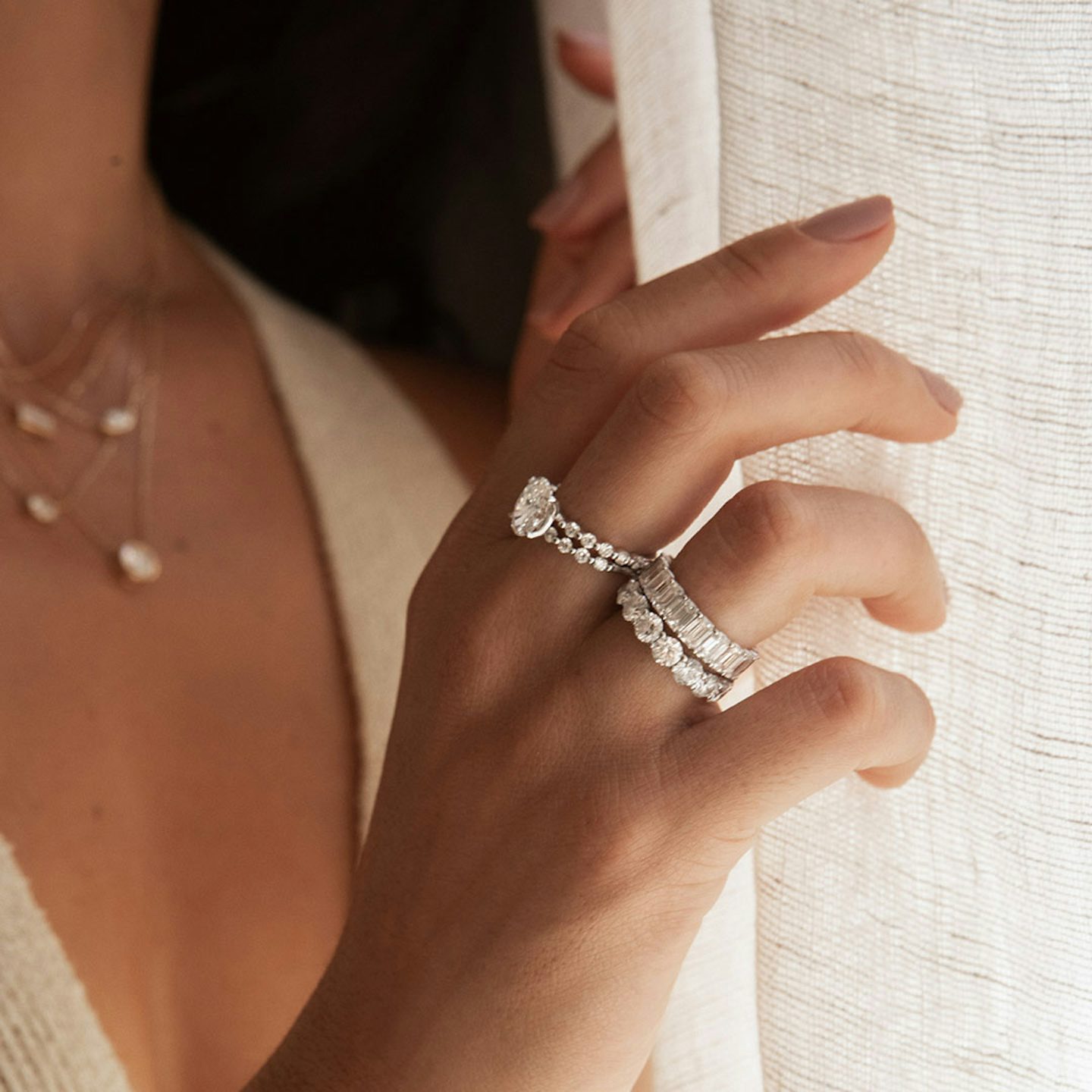 The Eternity Band | Round Brilliant | 14k | Rose Gold | bandStyle: full | caratWeight: 2.0ct