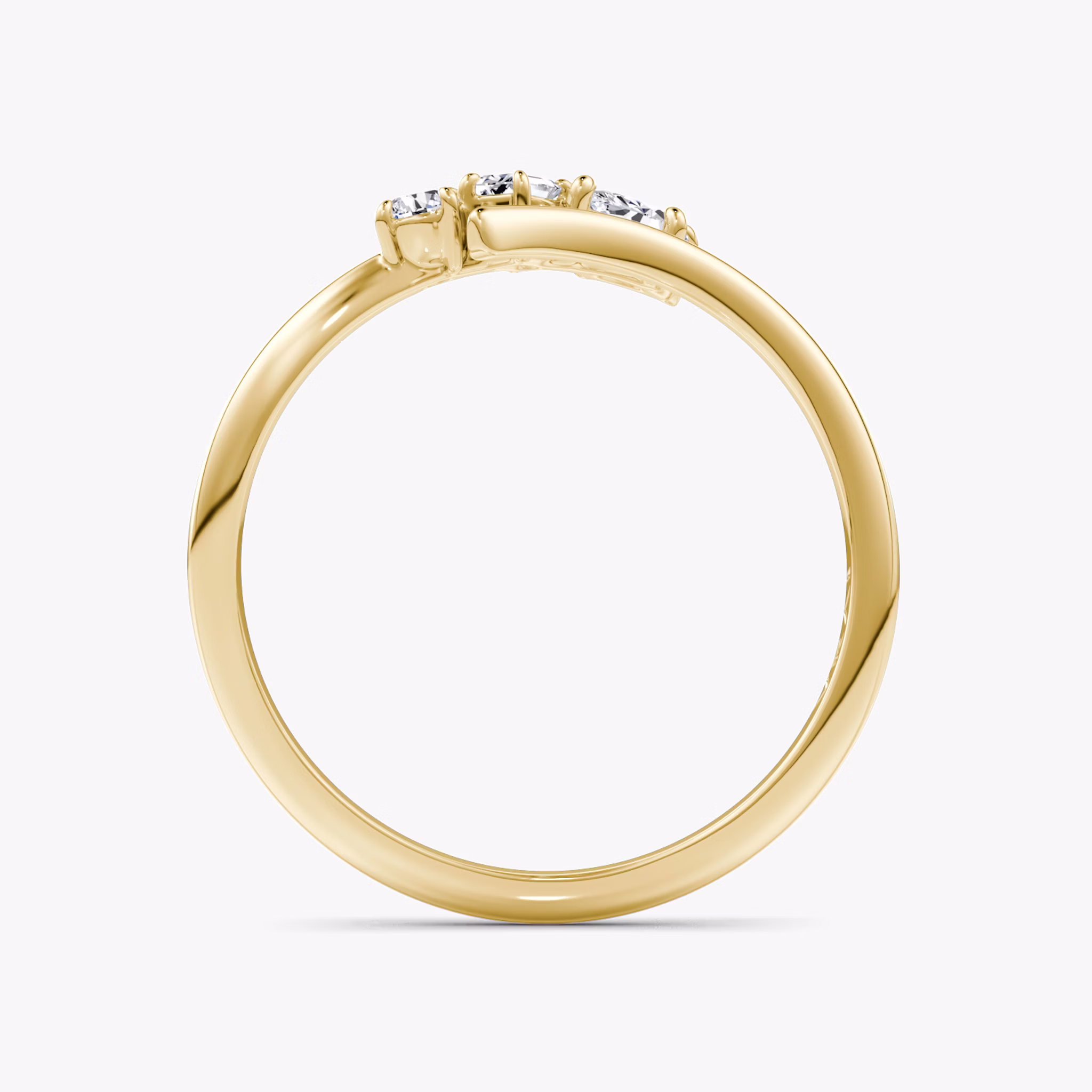 Orion Ring | Round Brilliant, Baguette and Marquise | 14k | Yellow Gold