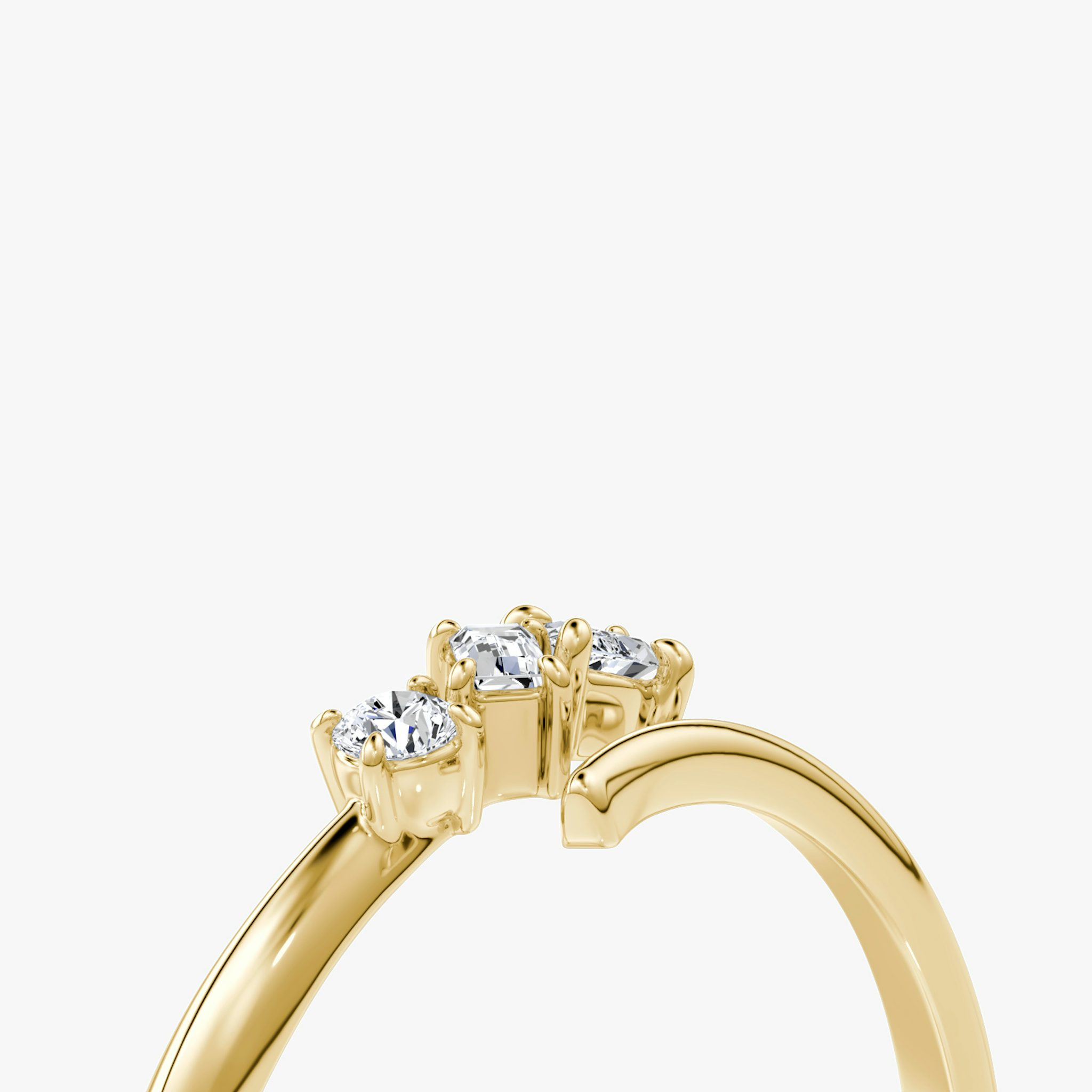 Orion Ring | Round Brilliant, Baguette and Marquise | 14k | Yellow Gold