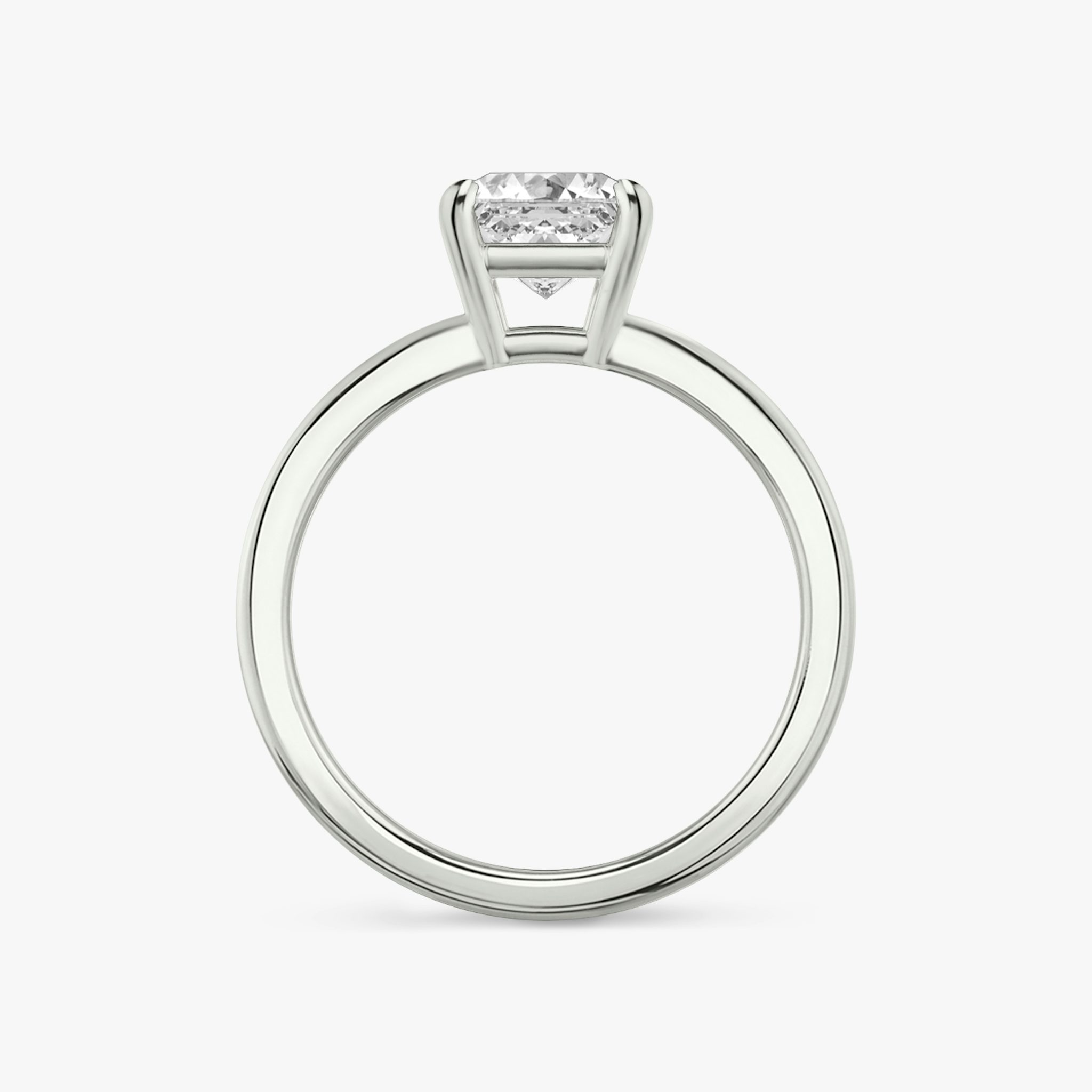 The Double Band | Asscher | Platinum | bandAccent: Plain | diamondOrientation: vertical | caratWeight: other