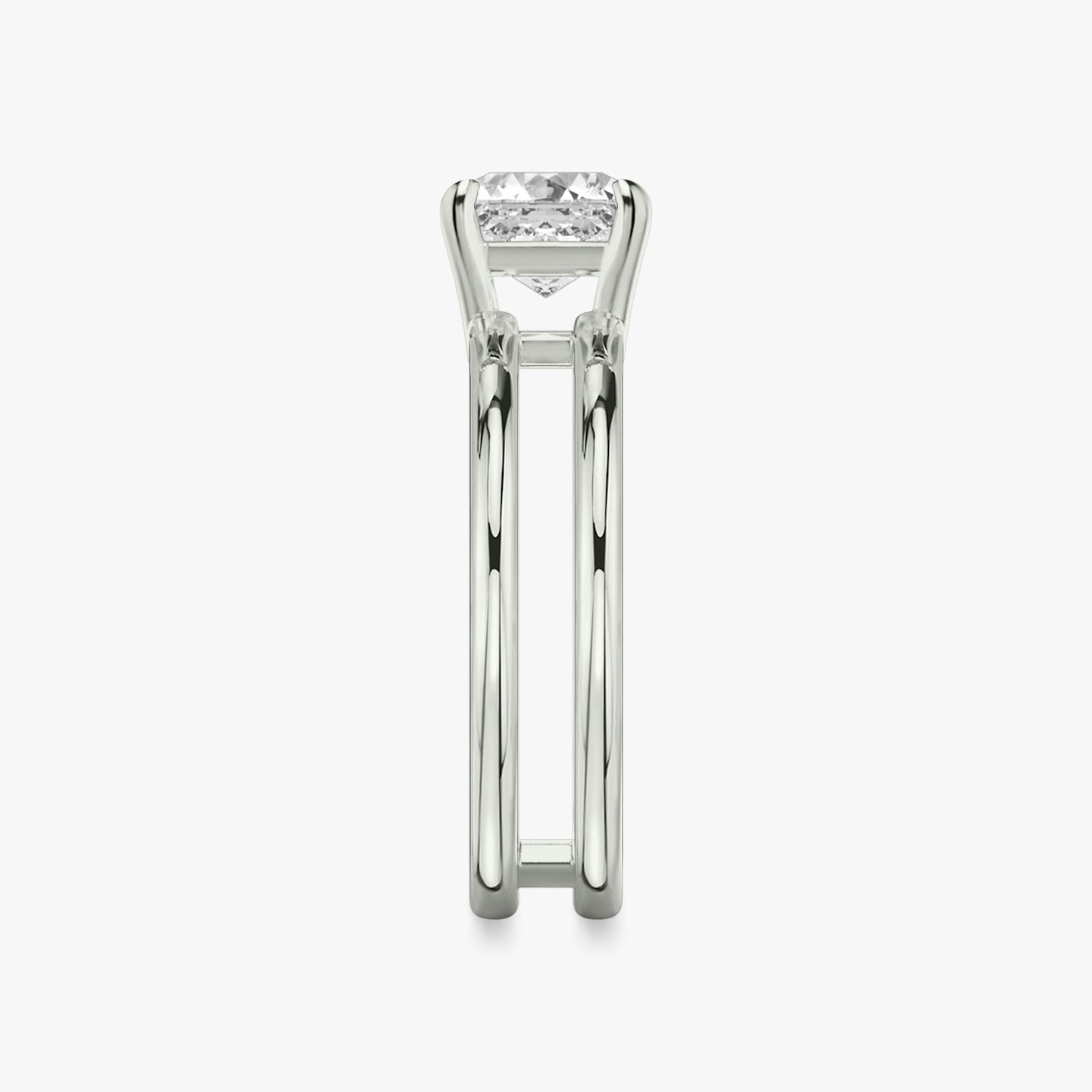The Double Band | Asscher | Platinum | bandAccent: Plain | diamondOrientation: vertical | caratWeight: other