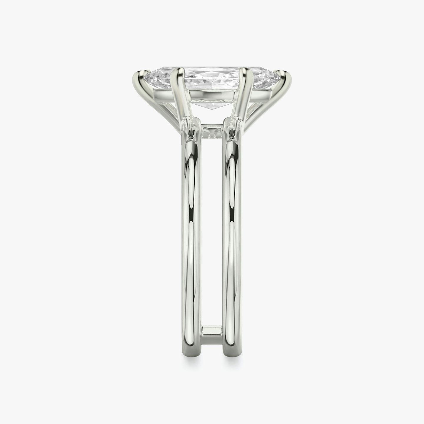 The Double Band | Marquise | Platinum | bandAccent: Plain | diamondOrientation: vertical | caratWeight: other
