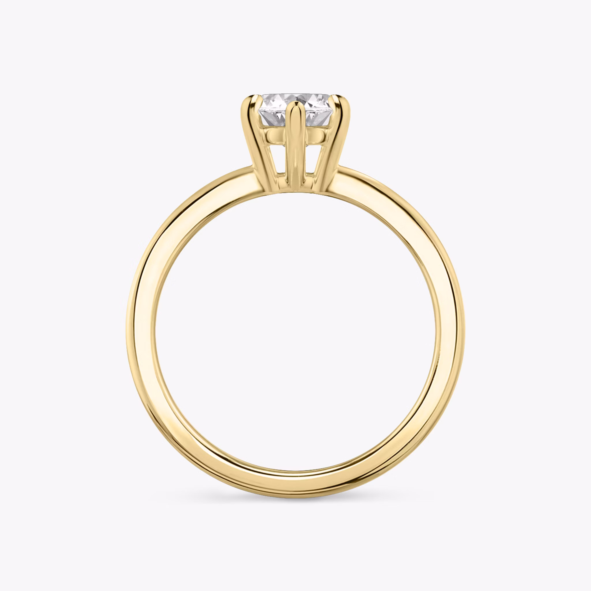 The Double Band | Marquise | 18k | Yellow Gold | bandAccent: Plain | diamondOrientation: vertical | caratWeight: other