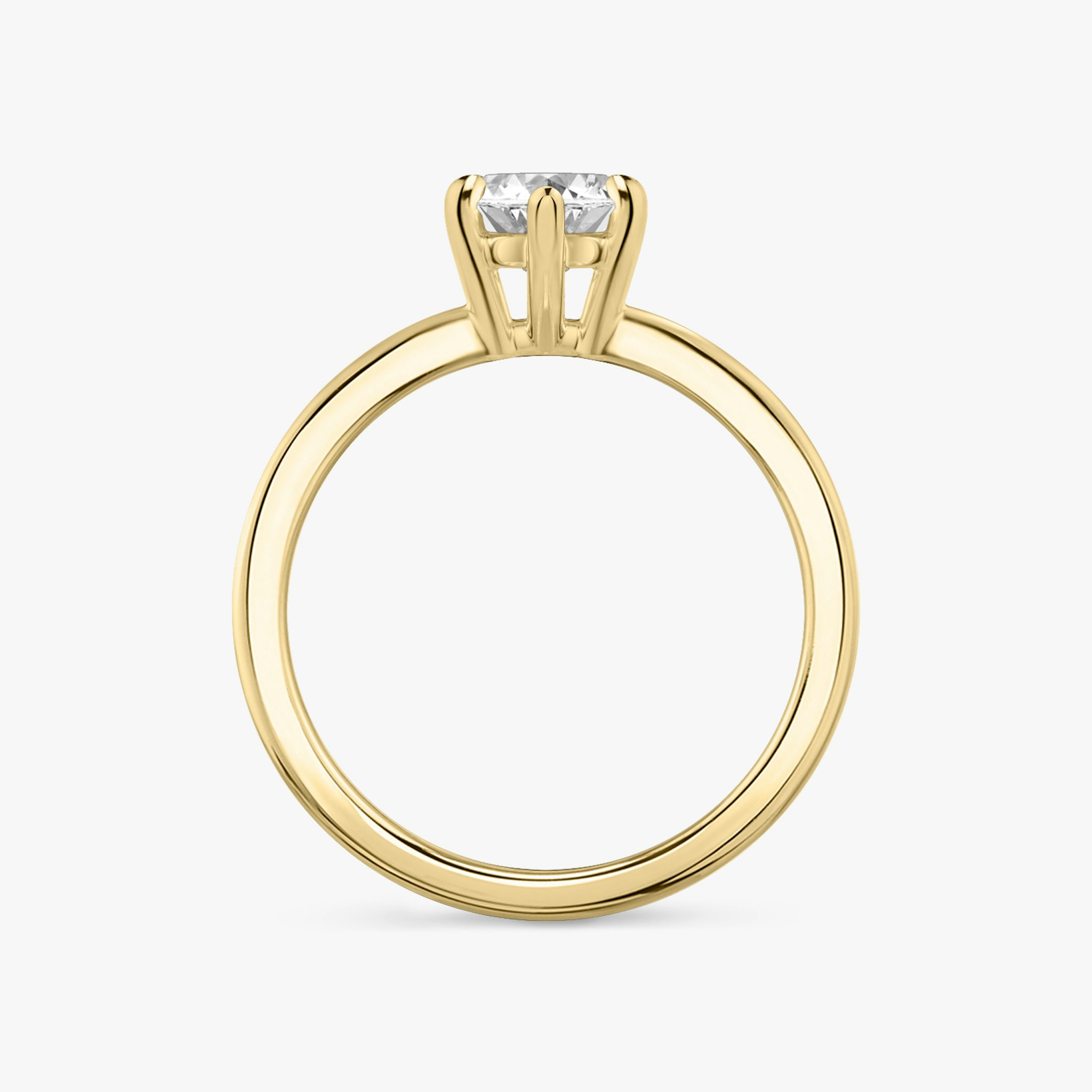 The Double Band | Marquise | 18k | Yellow Gold | bandAccent: Plain | diamondOrientation: vertical | caratWeight: other