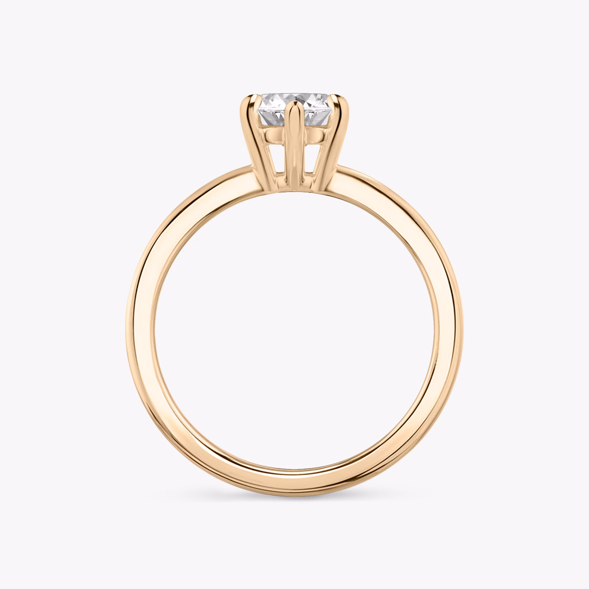 The Double Band | Marquise | 14k | Rose Gold | bandAccent: Plain | diamondOrientation: vertical | caratWeight: other
