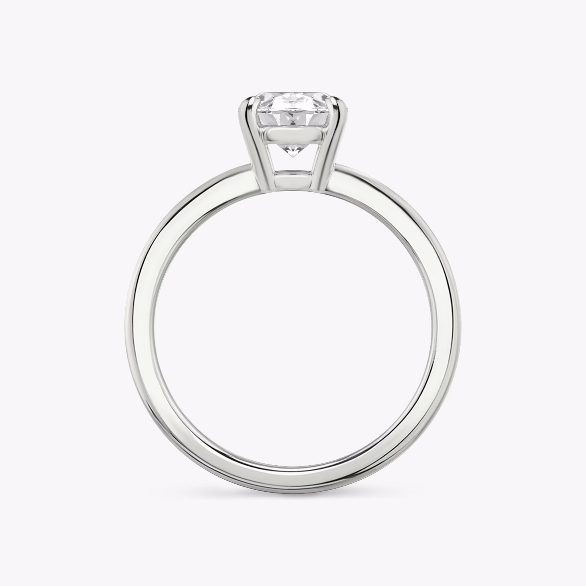 The Double Band | Oval | Platinum | bandAccent: Plain | diamondOrientation: vertical | caratWeight: other