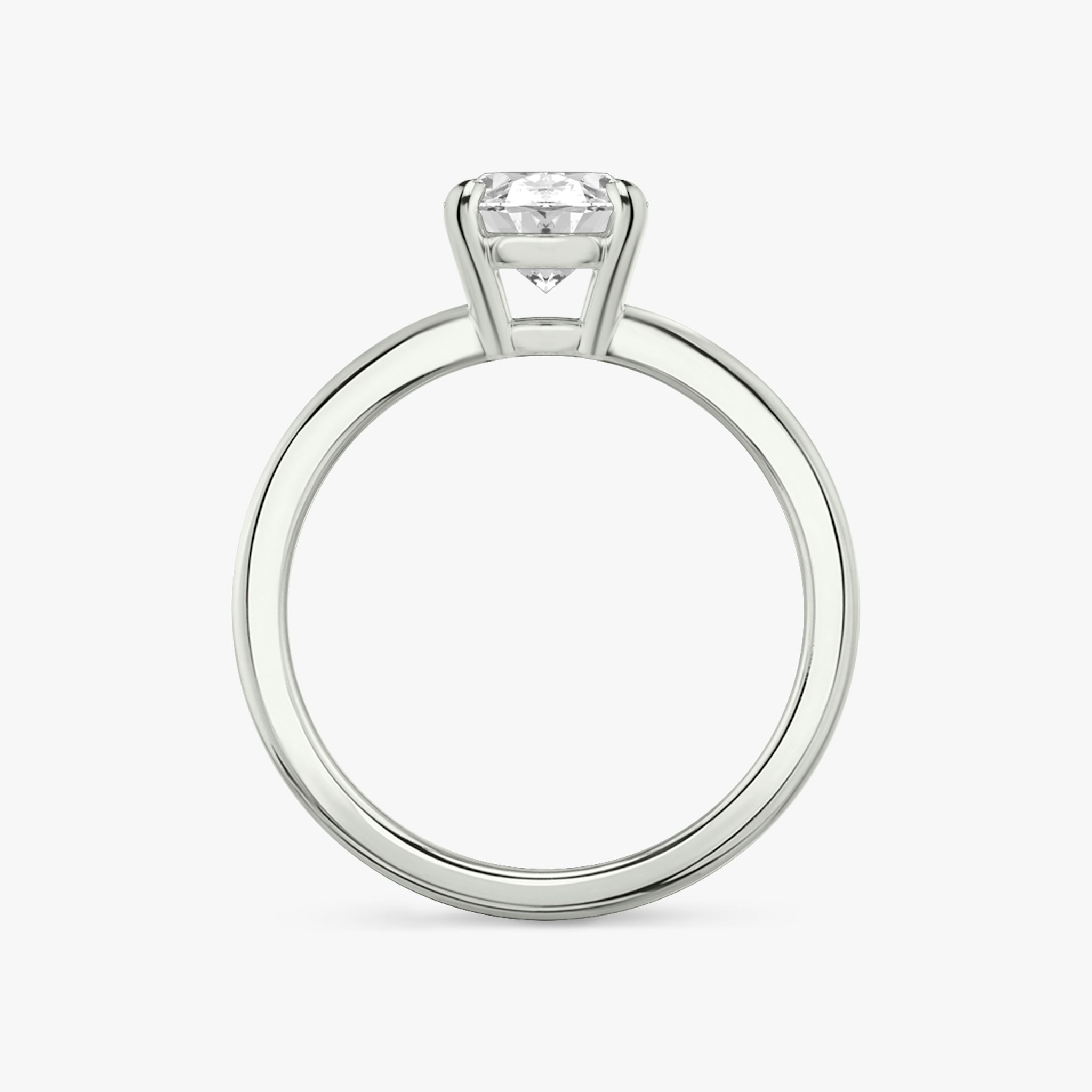 The Double Band | Oval | Platinum | bandAccent: Plain | diamondOrientation: vertical | caratWeight: other
