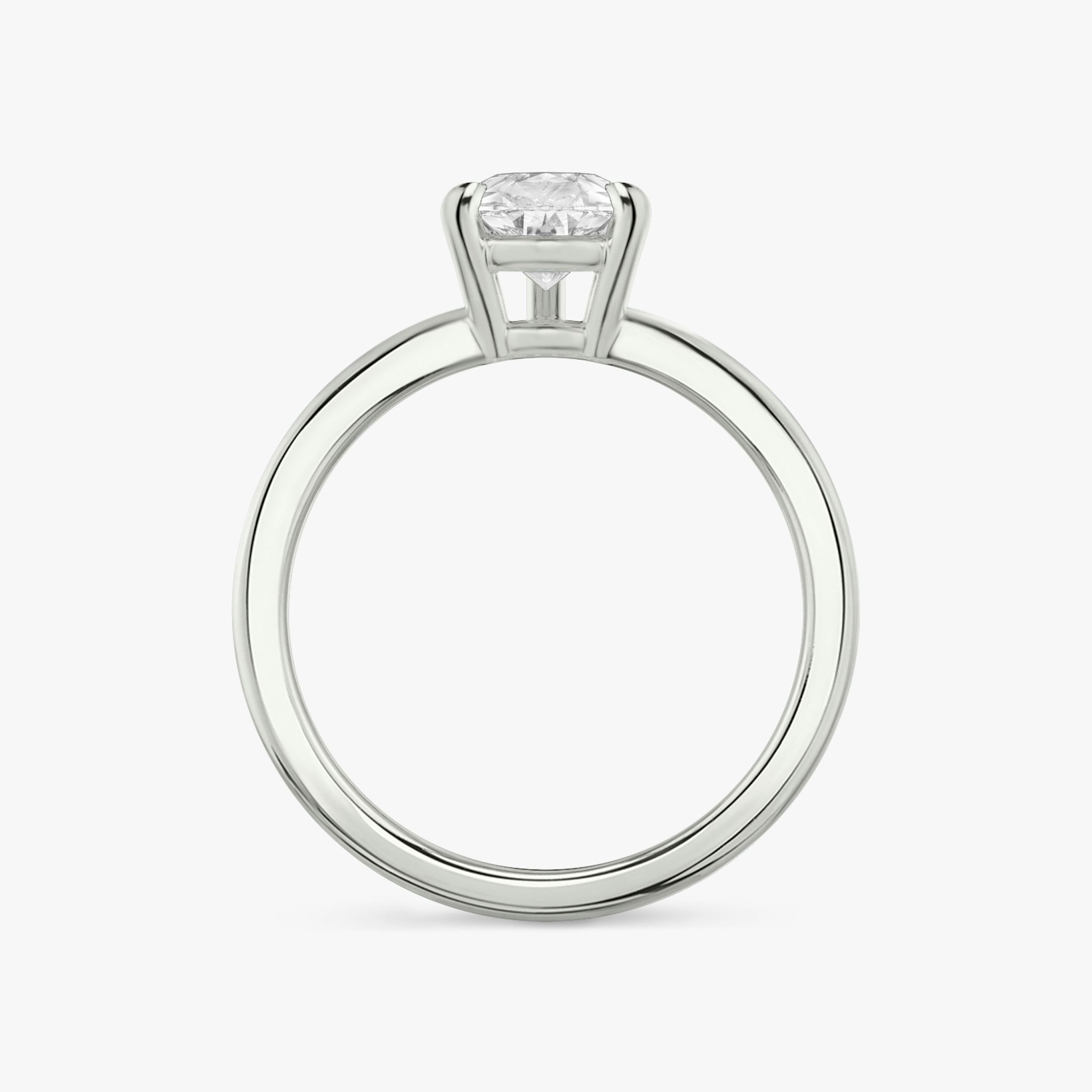 The Double Band | Pear | 18k | White Gold | bandAccent: Plain | diamondOrientation: vertical | caratWeight: other