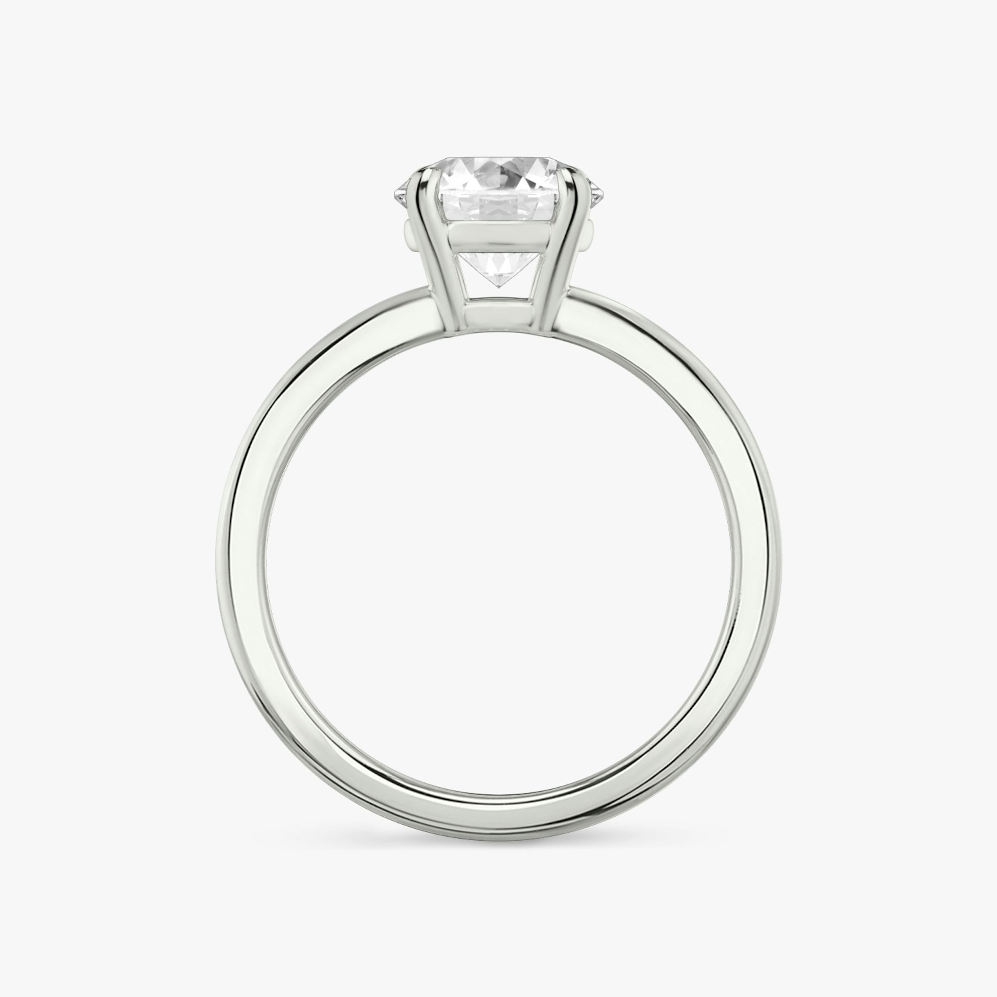 The Double Band | Round Brilliant | Platinum | bandAccent: Plain | bandStoneShape: Round Brilliant | caratWeight: 1.5ct | diamondOrientation: vertical