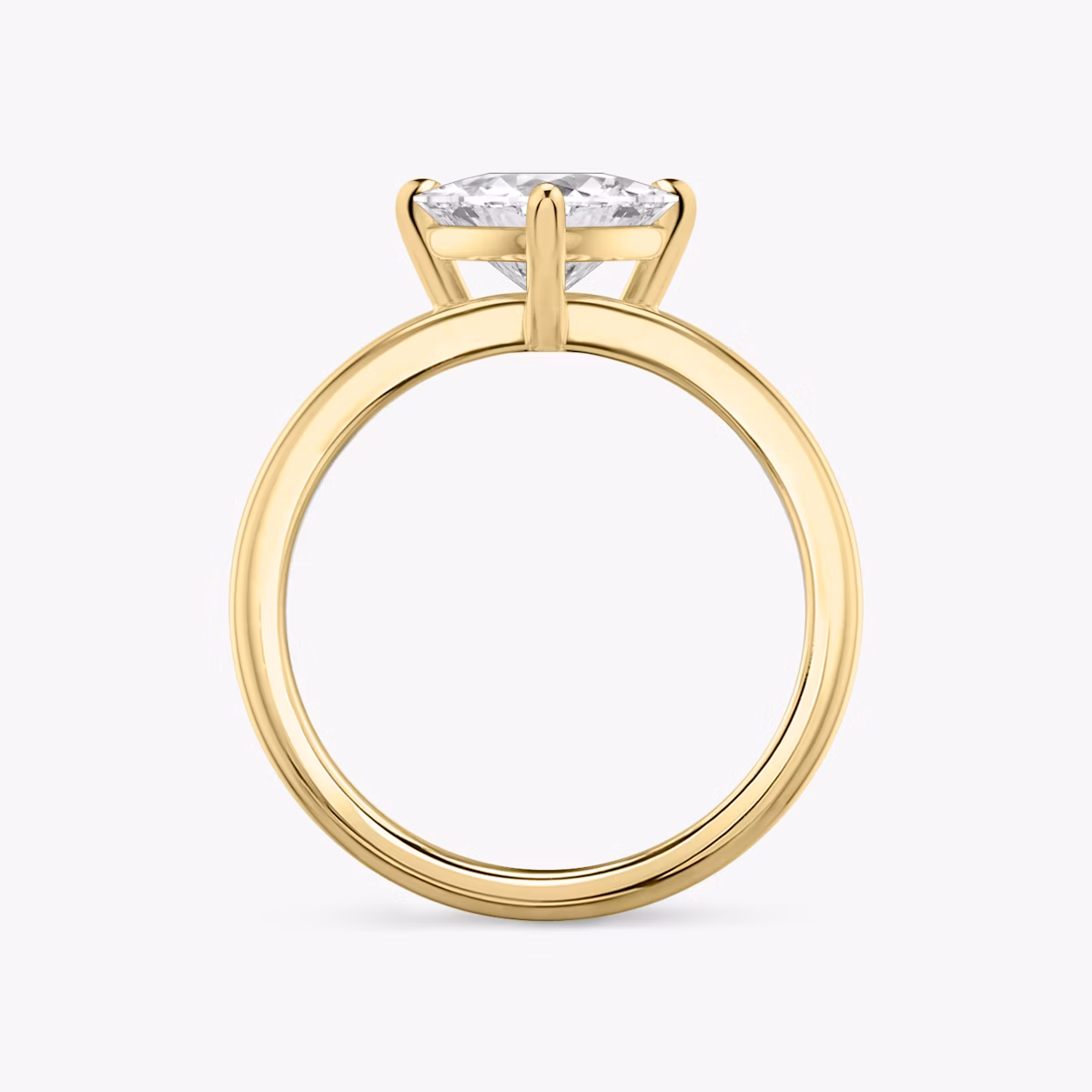 The Double Band | Trillion | 18k | Yellow Gold | bandAccent: Plain | diamondOrientation: vertical | caratWeight: other