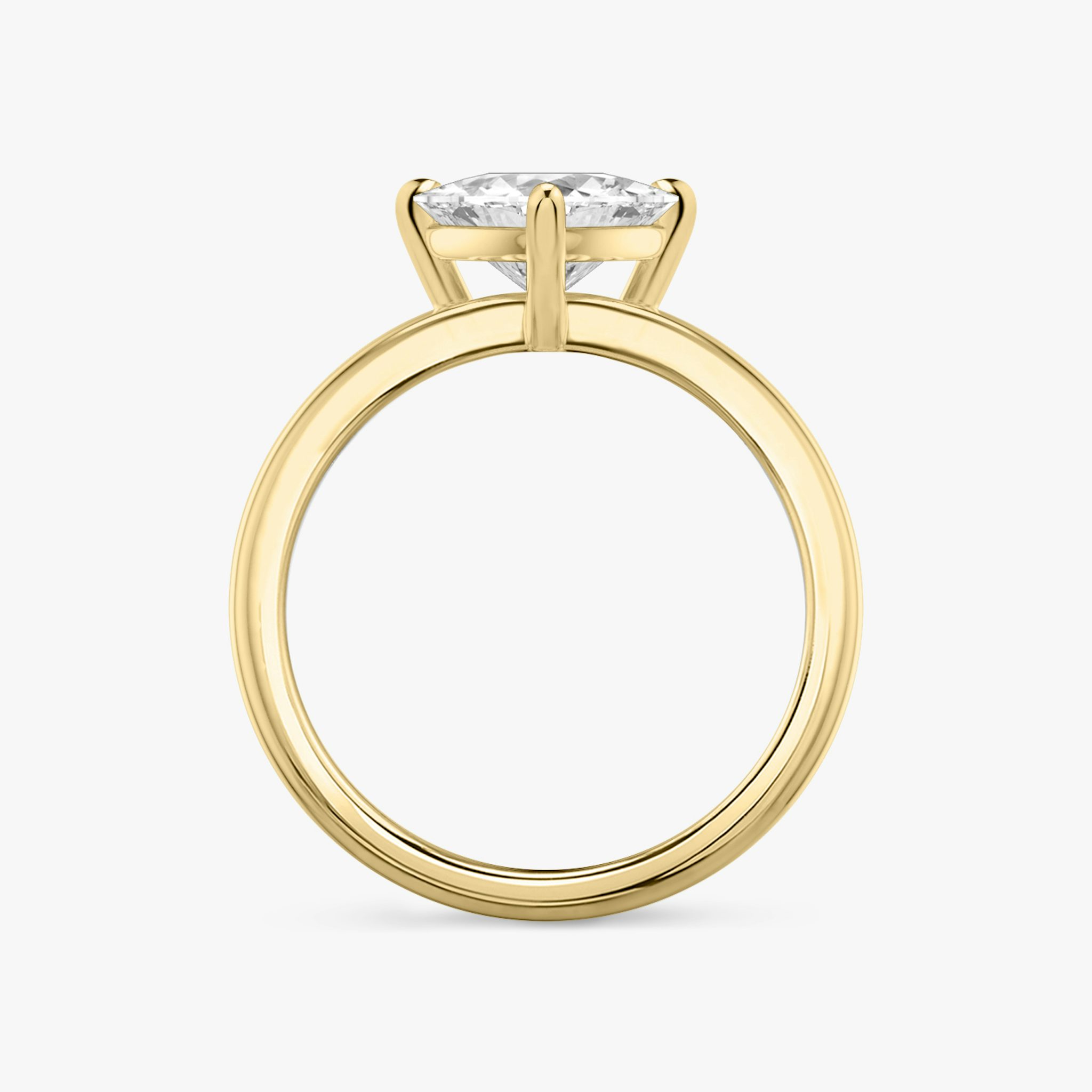 The Double Band | Trillion | 18k | Yellow Gold | bandAccent: Plain | diamondOrientation: vertical | caratWeight: other
