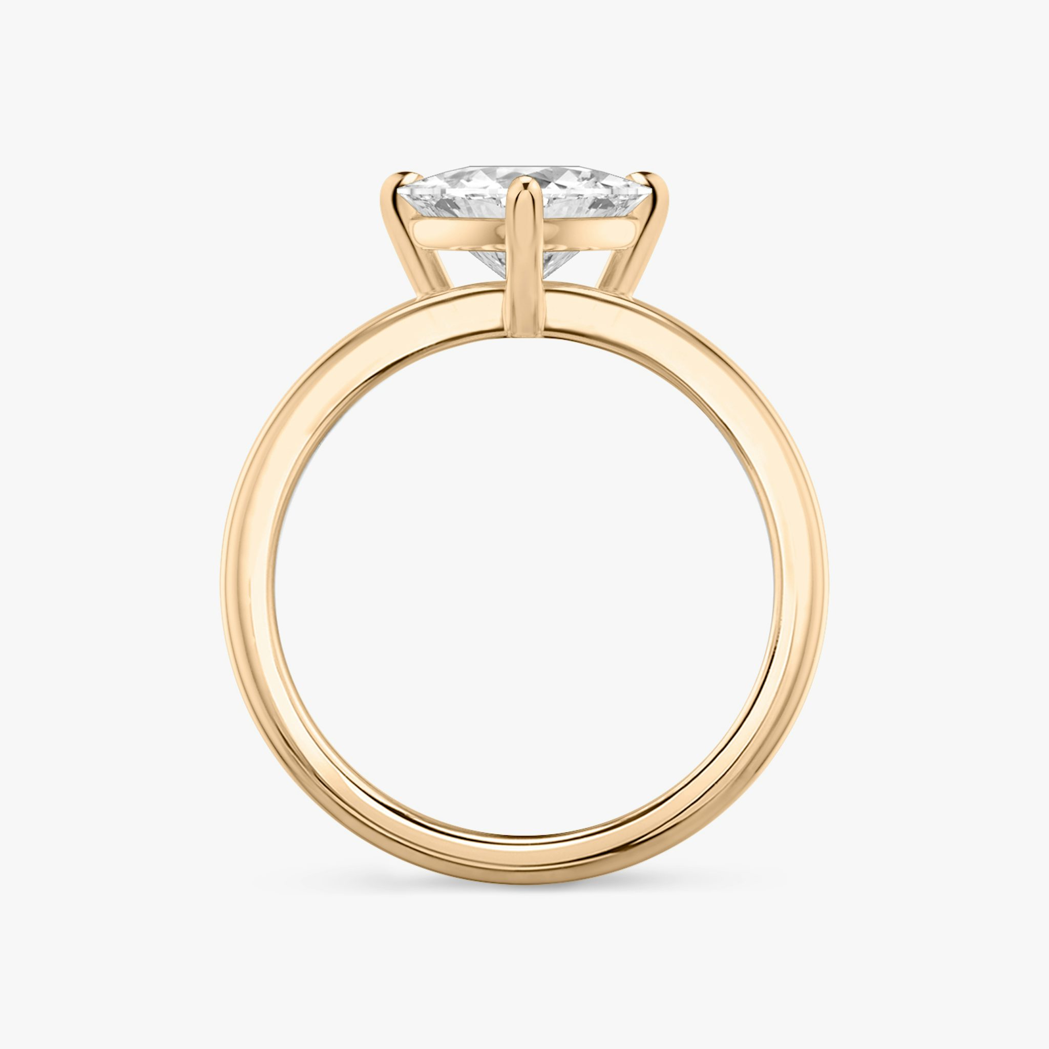 The Double Band | Trillion | 14k | Rose Gold | bandAccent: Plain | diamondOrientation: vertical | caratWeight: other