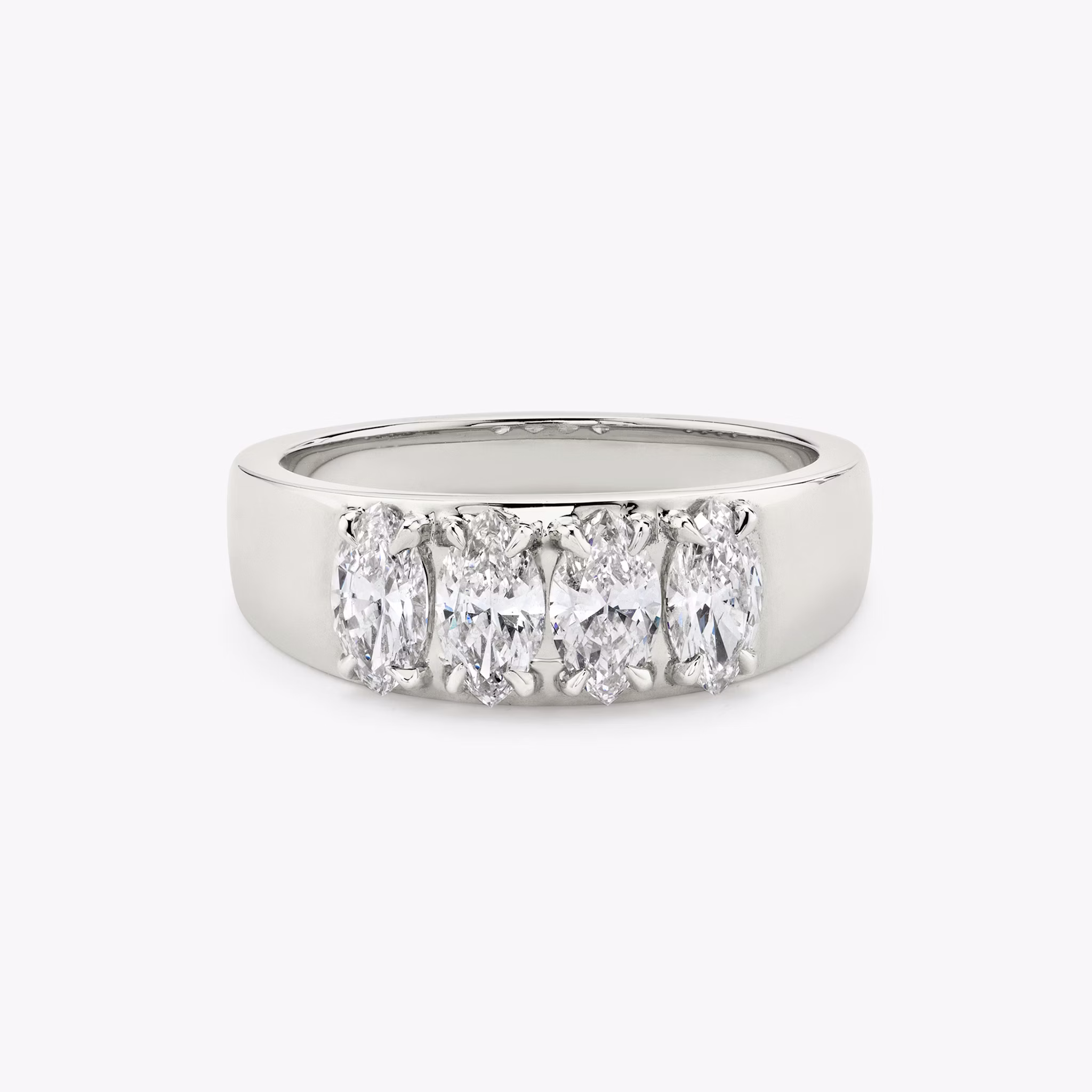 VRAI Tetrad Ring | Marquise | 14k | White Gold
