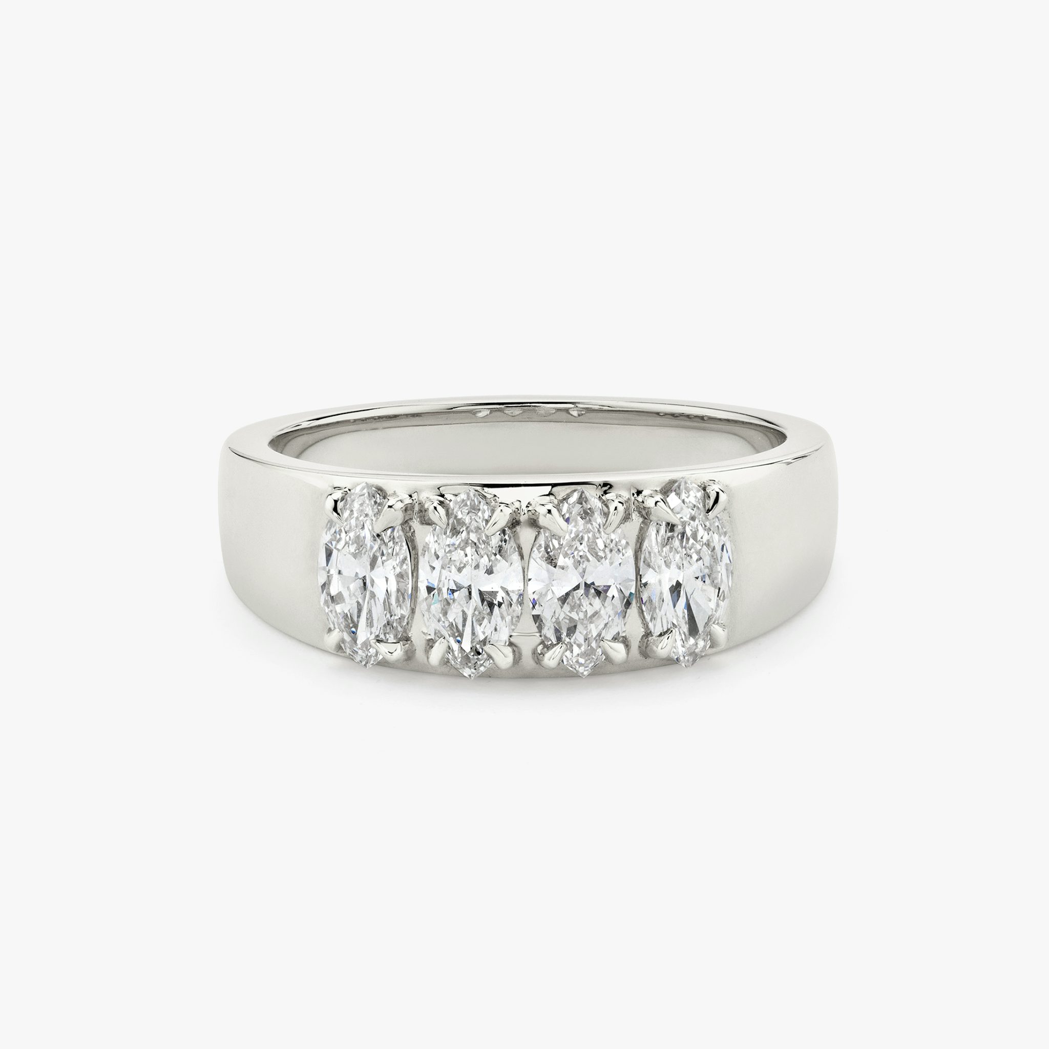 VRAI Tetrad Ring | Marquise | 14k | White Gold
